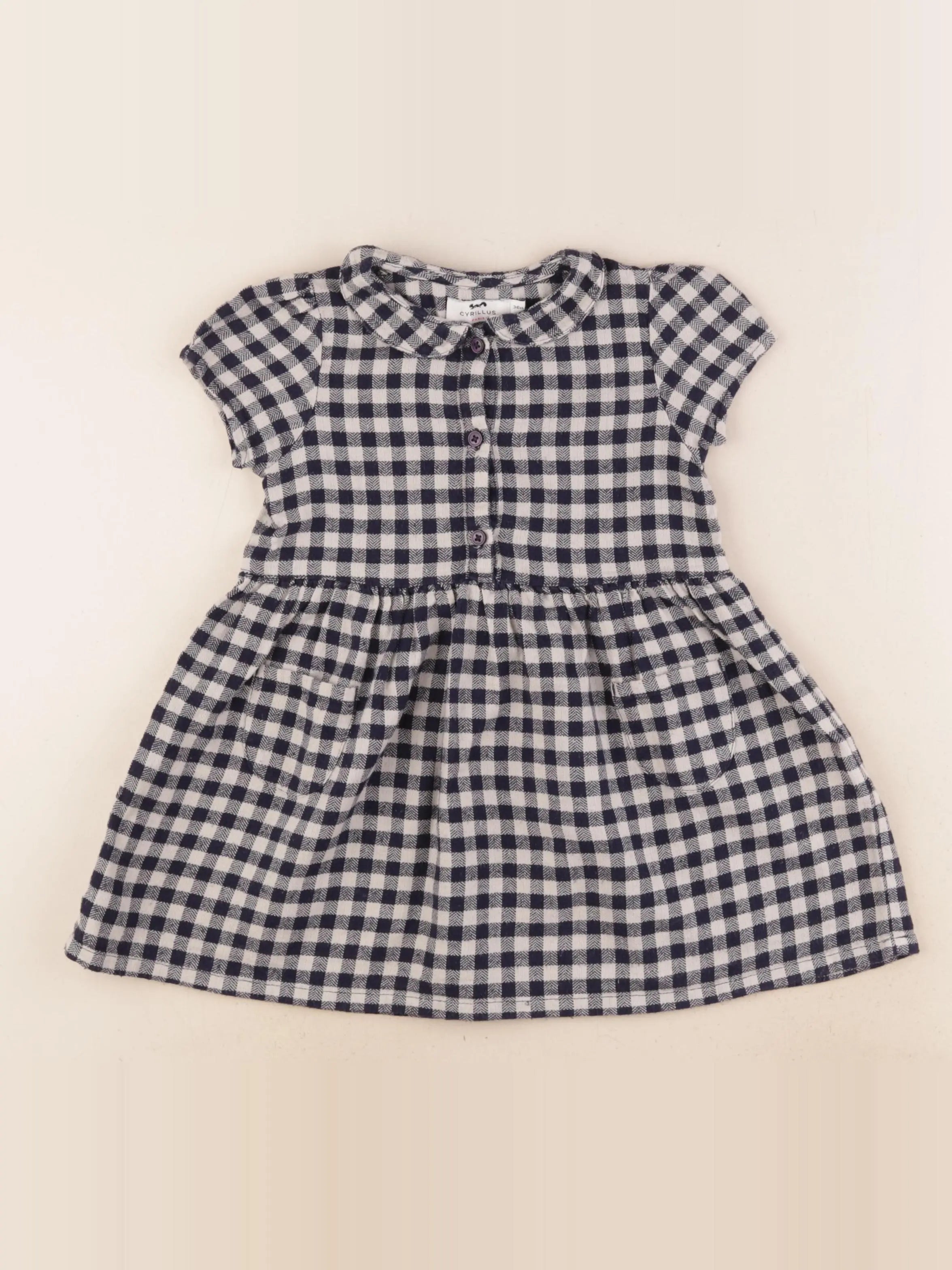 Cyrillus - robe bleu - 36 mois
