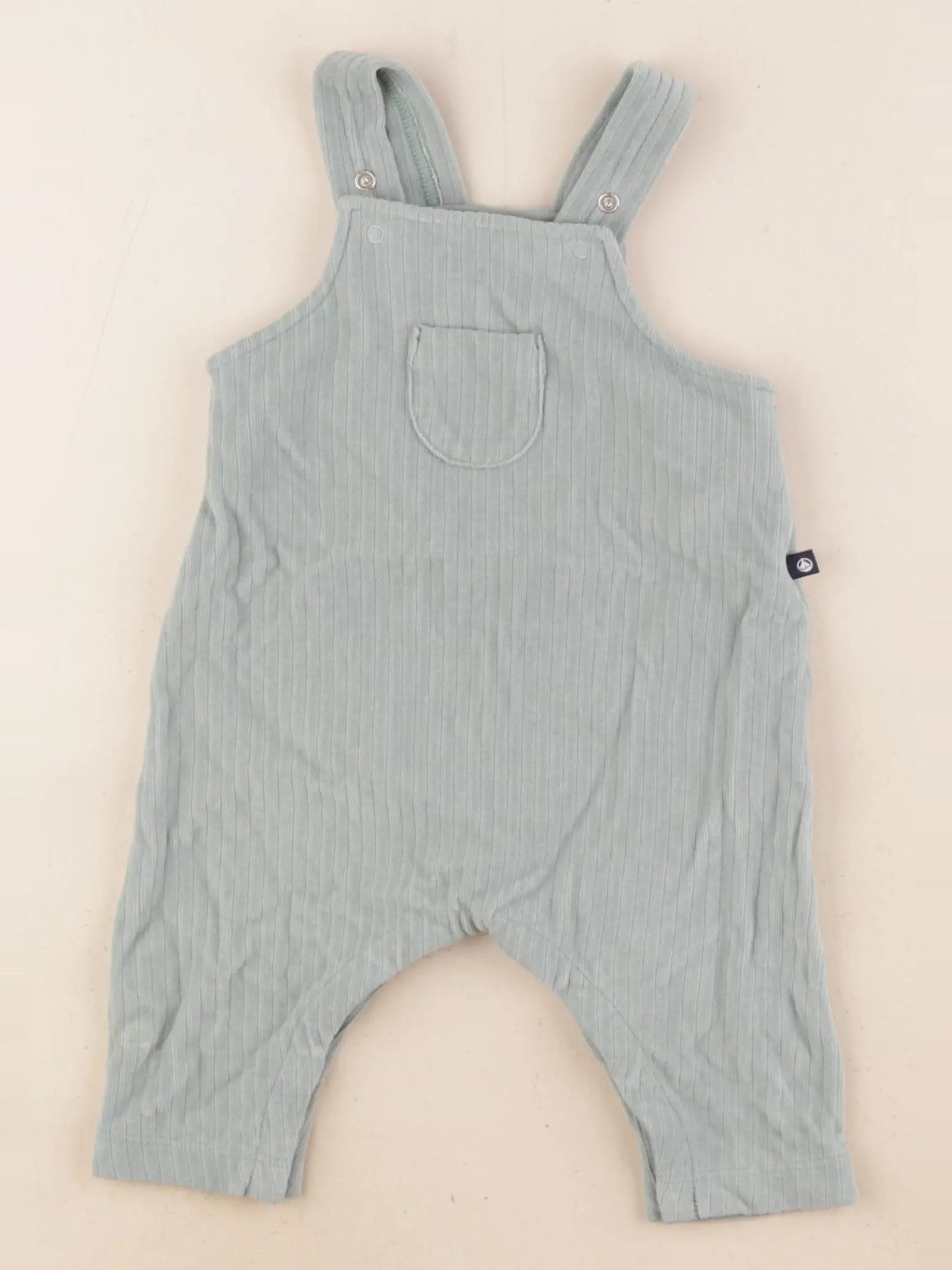 Petit Bateau - salopette vert - 3 mois