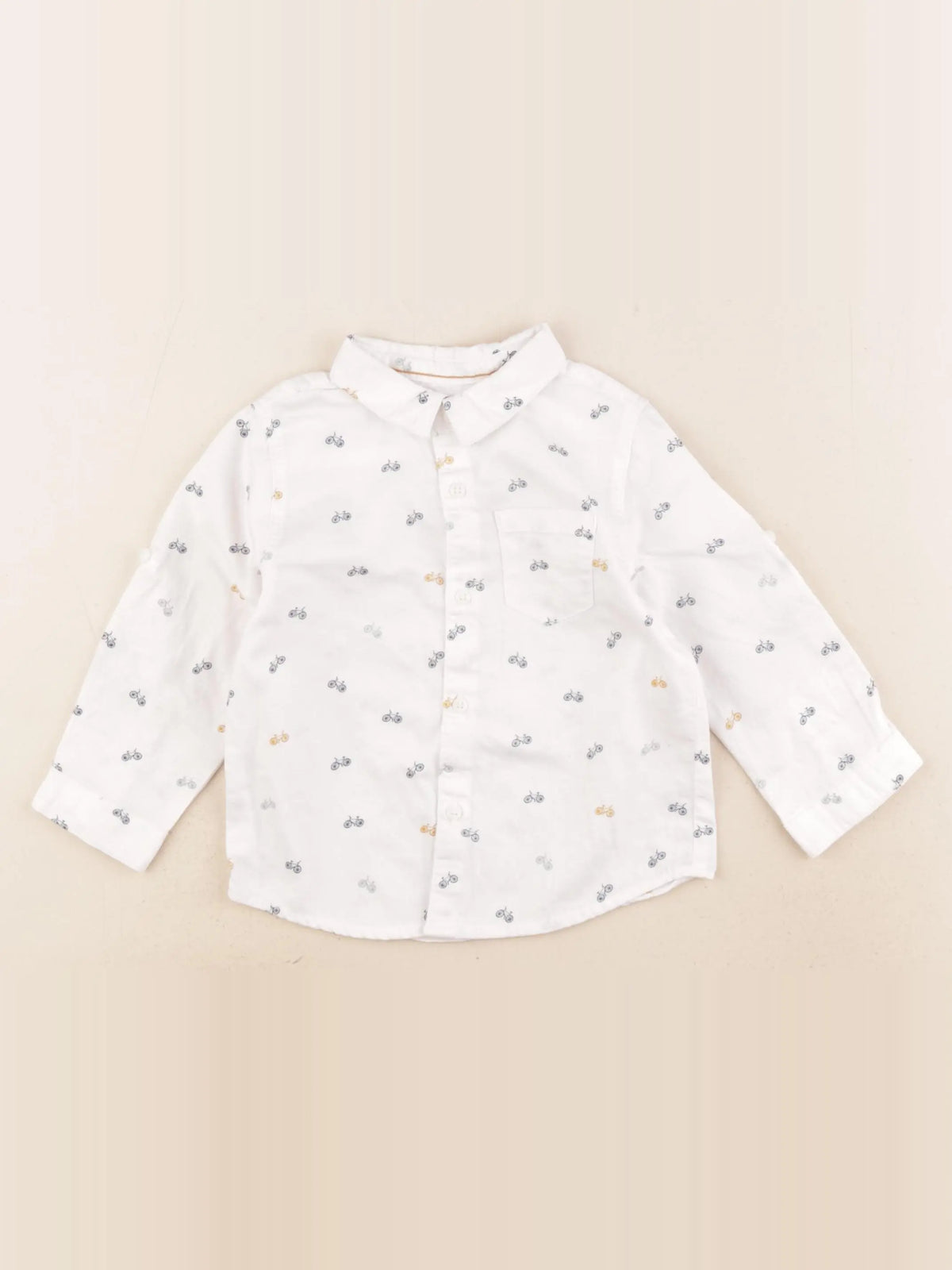 Zara - chemise blanc - 9/12 mois