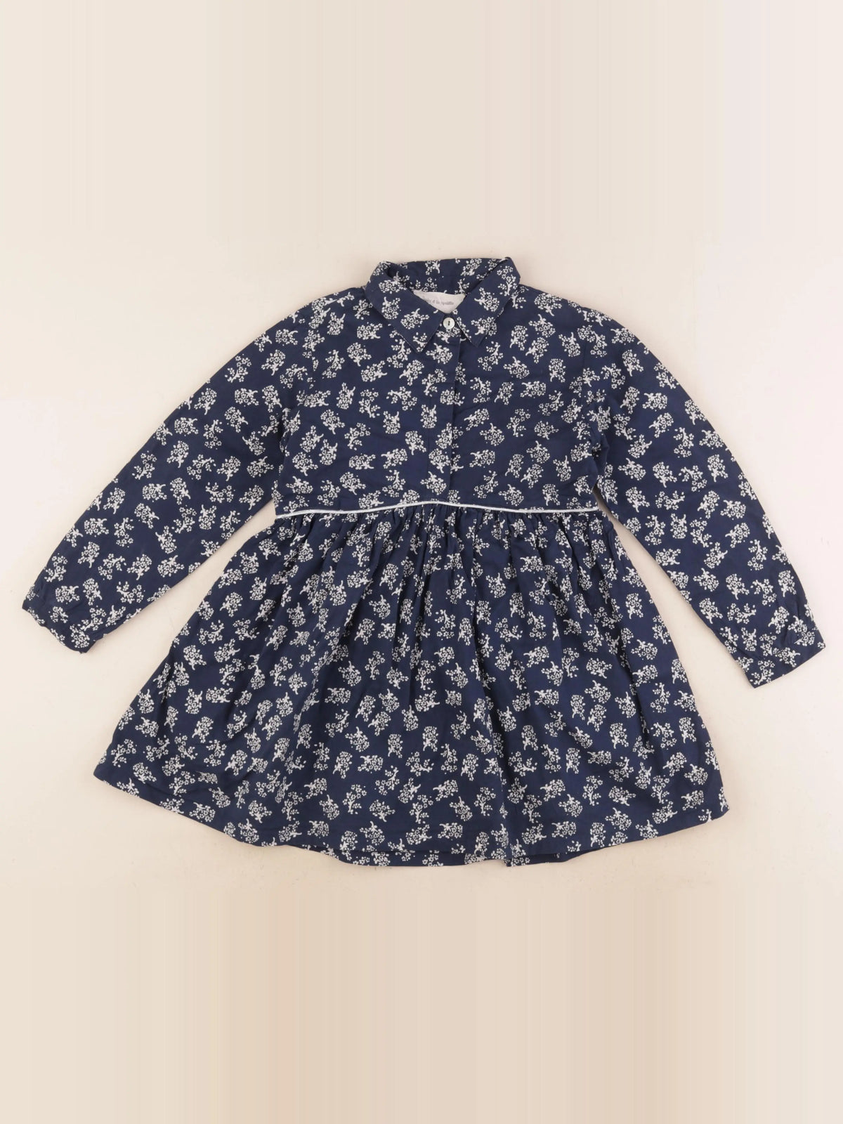 Arsène et les pipelettes - robe bleu - 3 ans