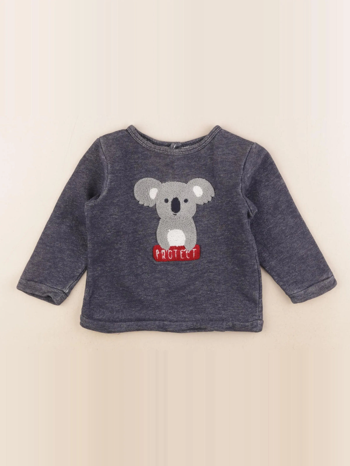 Boutchou - sweat bleu - 36 mois