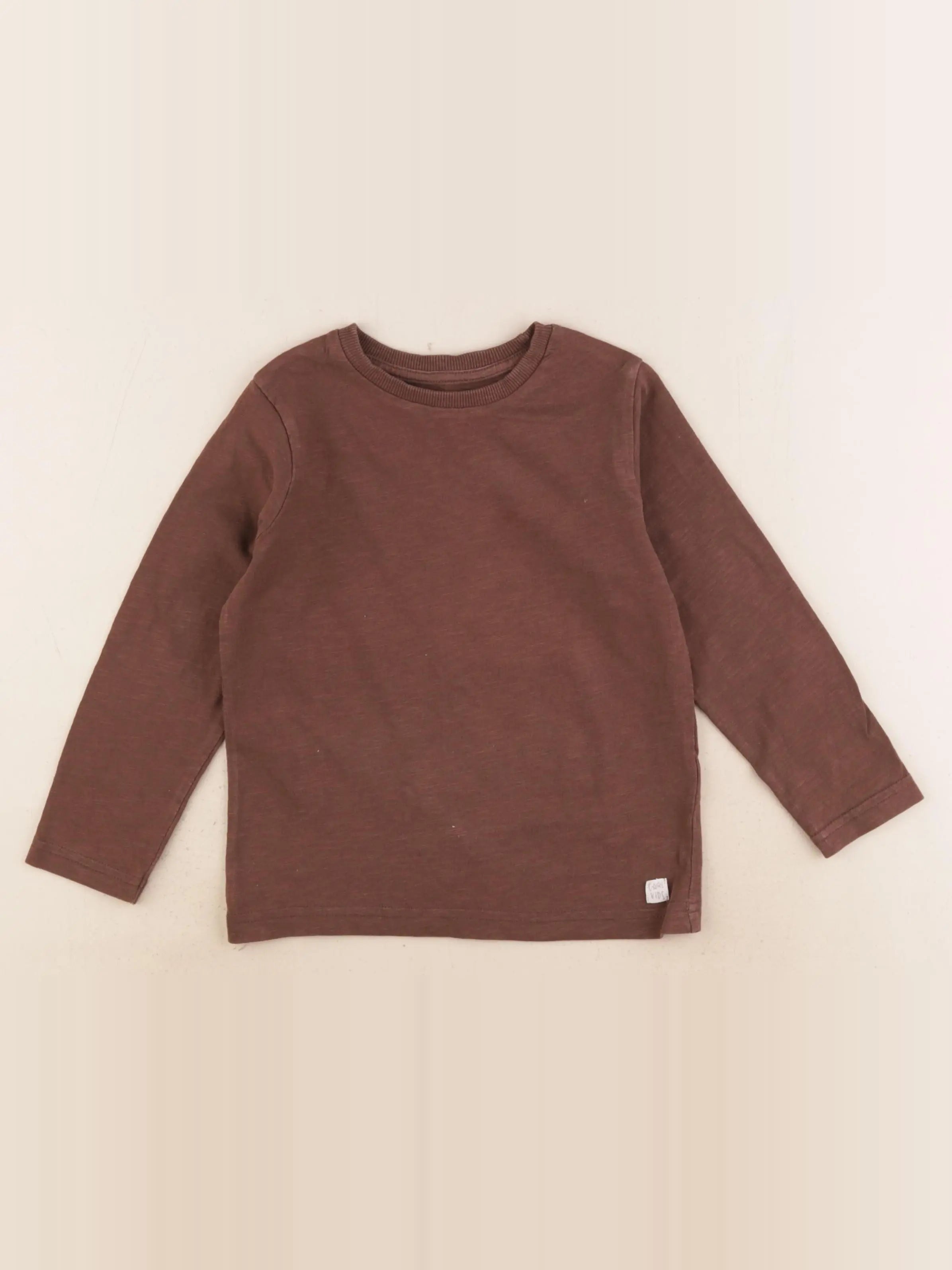 Vertbaudet - tee-shirt marron - 4 ans