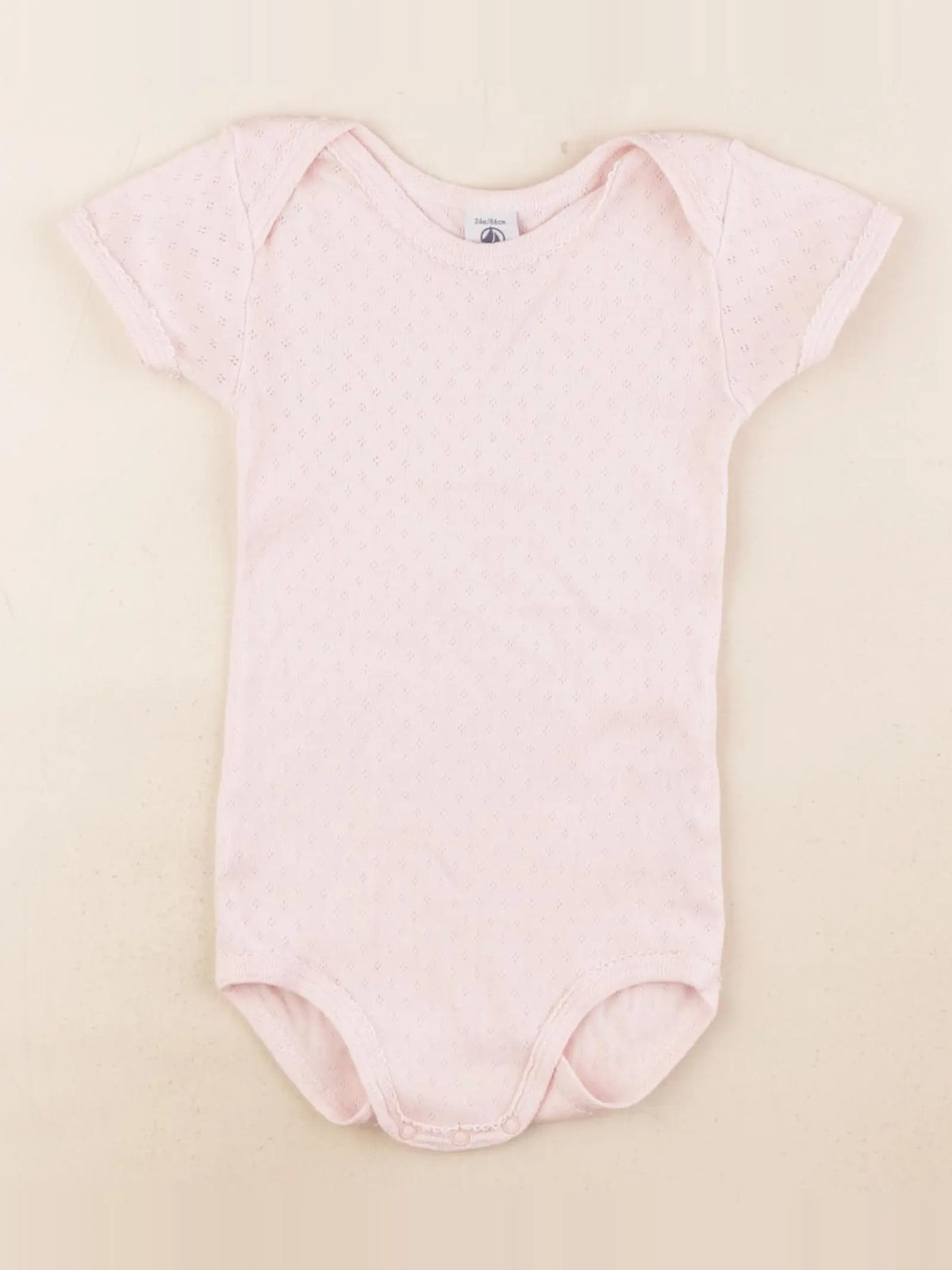 Petit Bateau - body rose - 24 mois