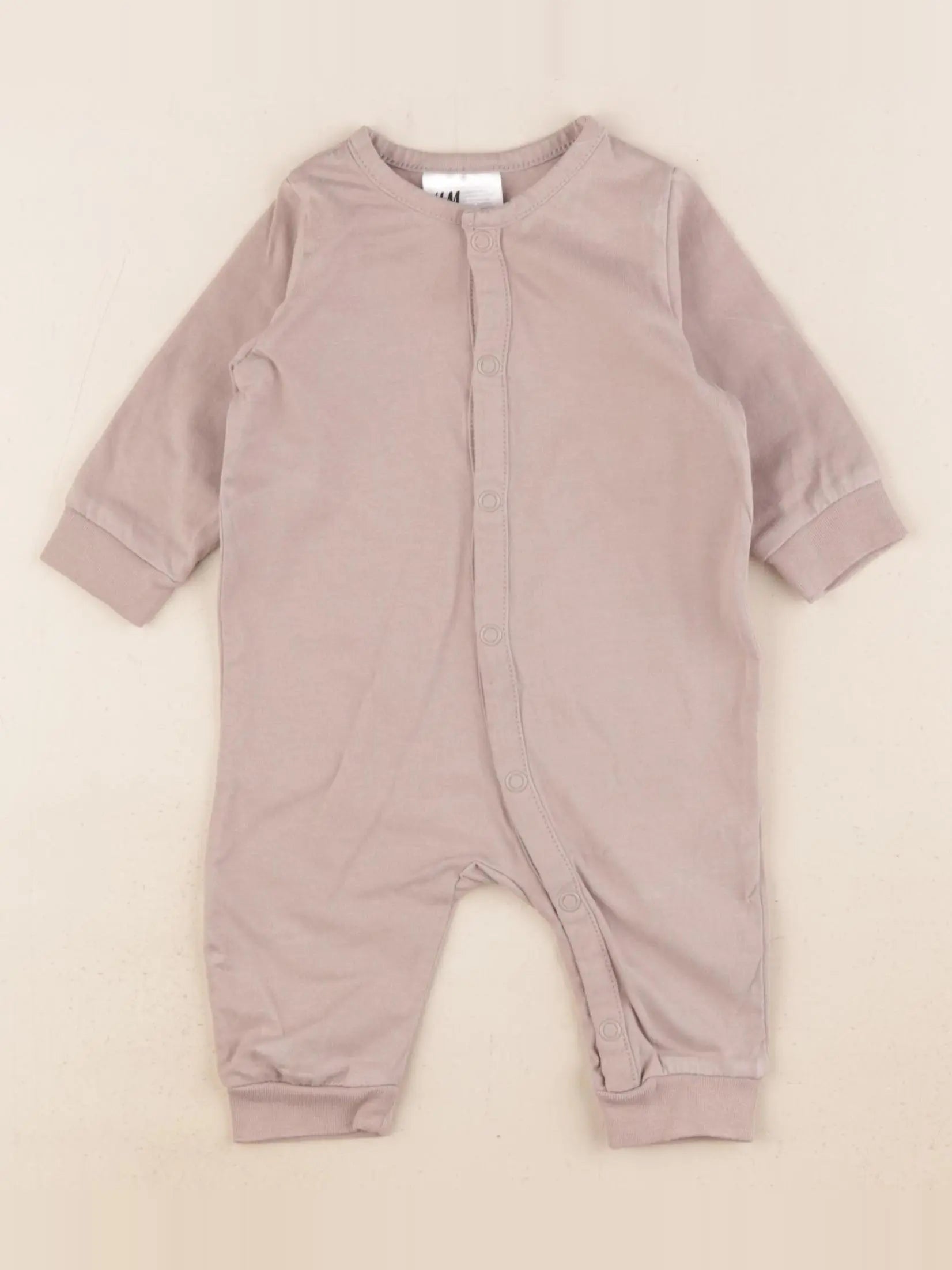 H&M - pyjama coton beige - 1/2 mois
