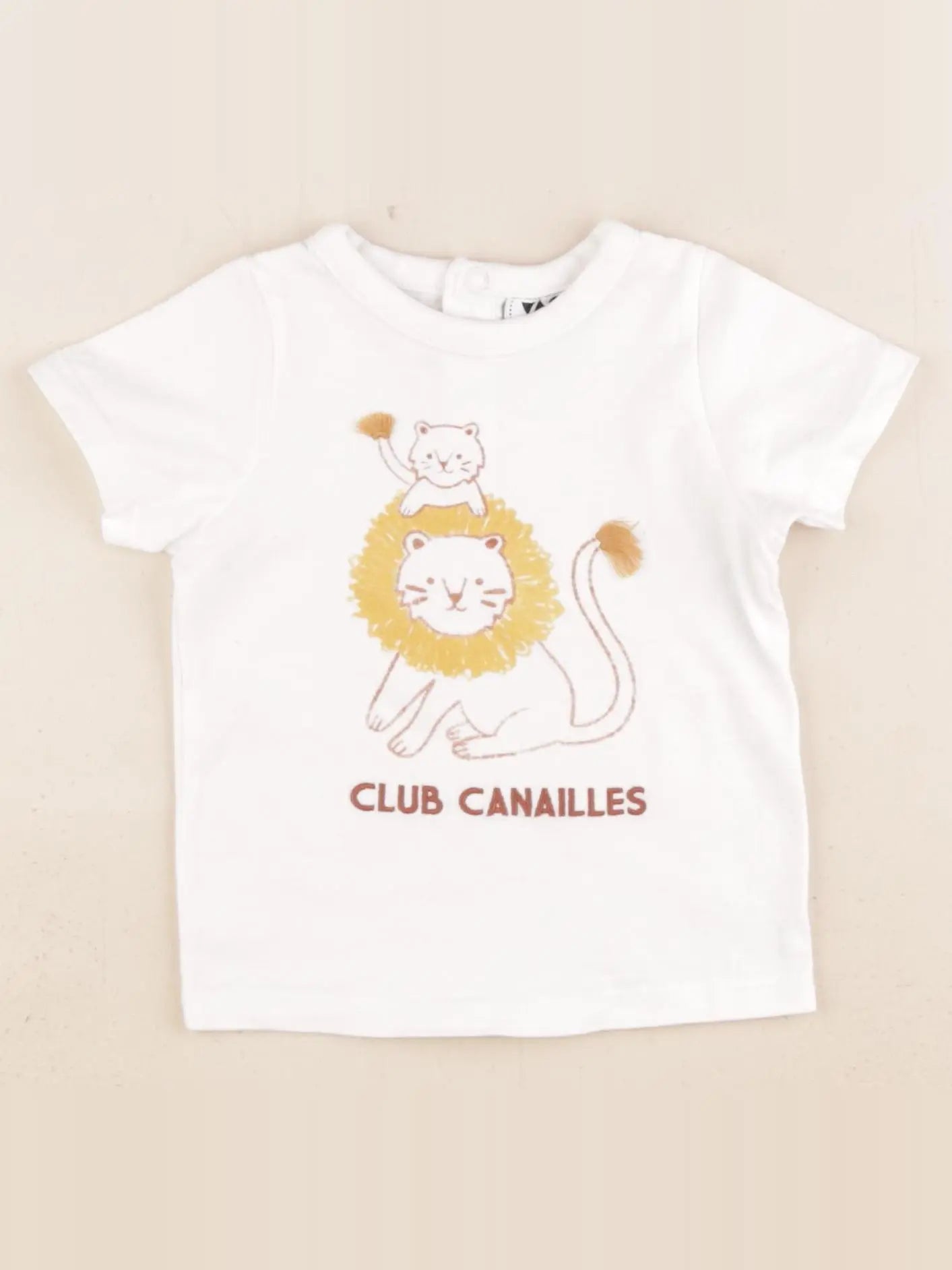 Tape à l'oeil - tee-shirt blanc - 6 mois