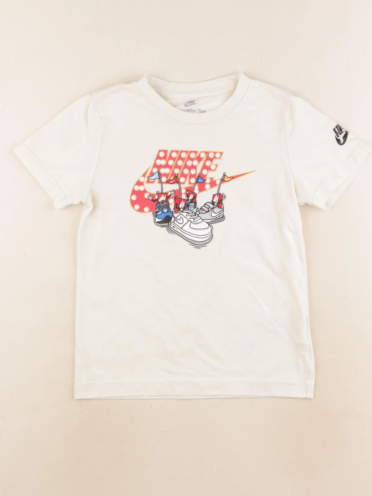 Nike - tee-shirt beige - 6/7 ans
