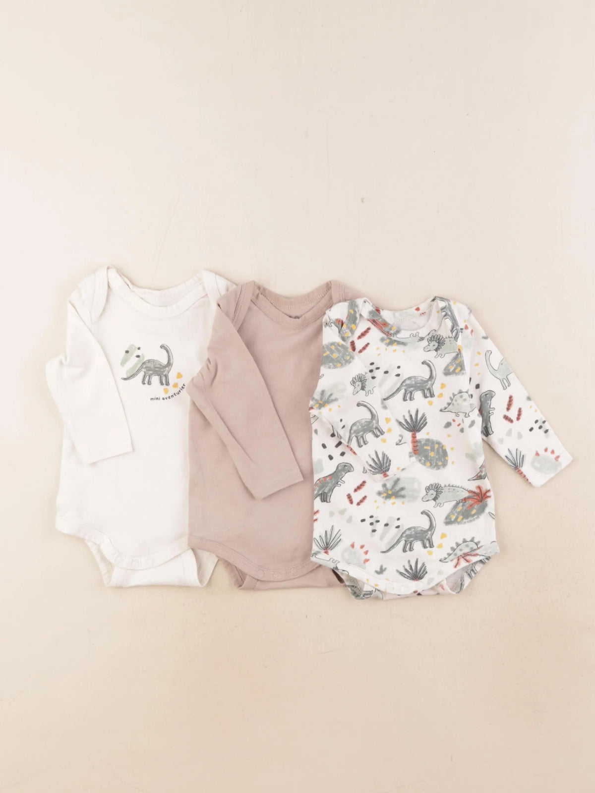 Tape à l'oeil - lot de 3 bodies en coton multicolore - 3 mois