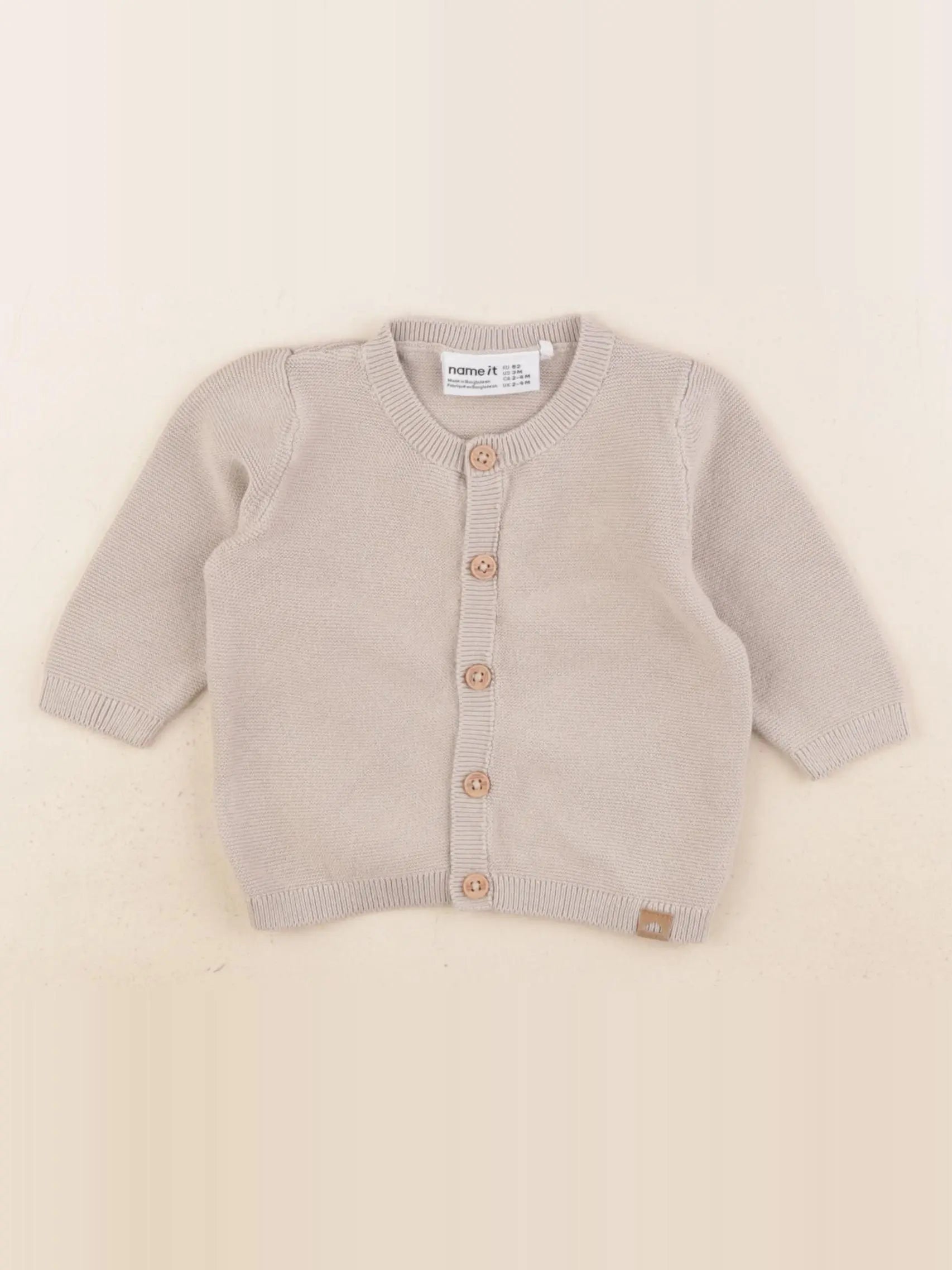 Name it - gilet beige - 2 mois