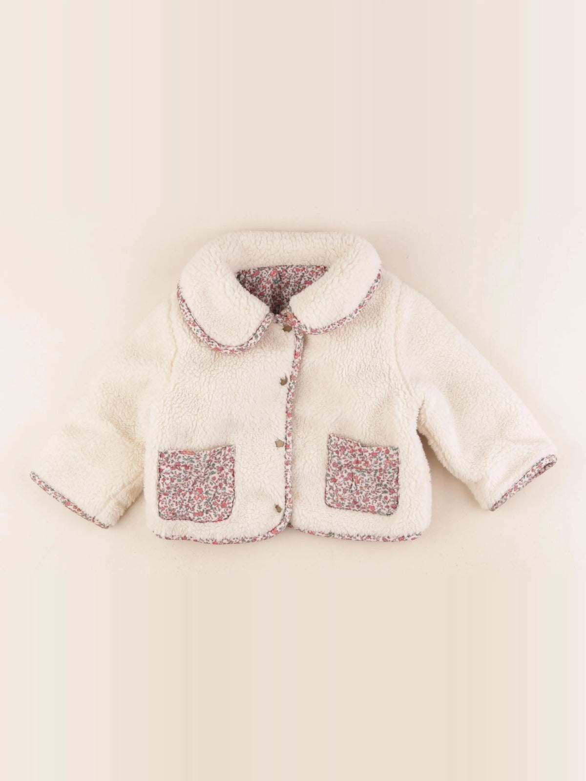 Boutchou - veste réversible beige - 12 mois