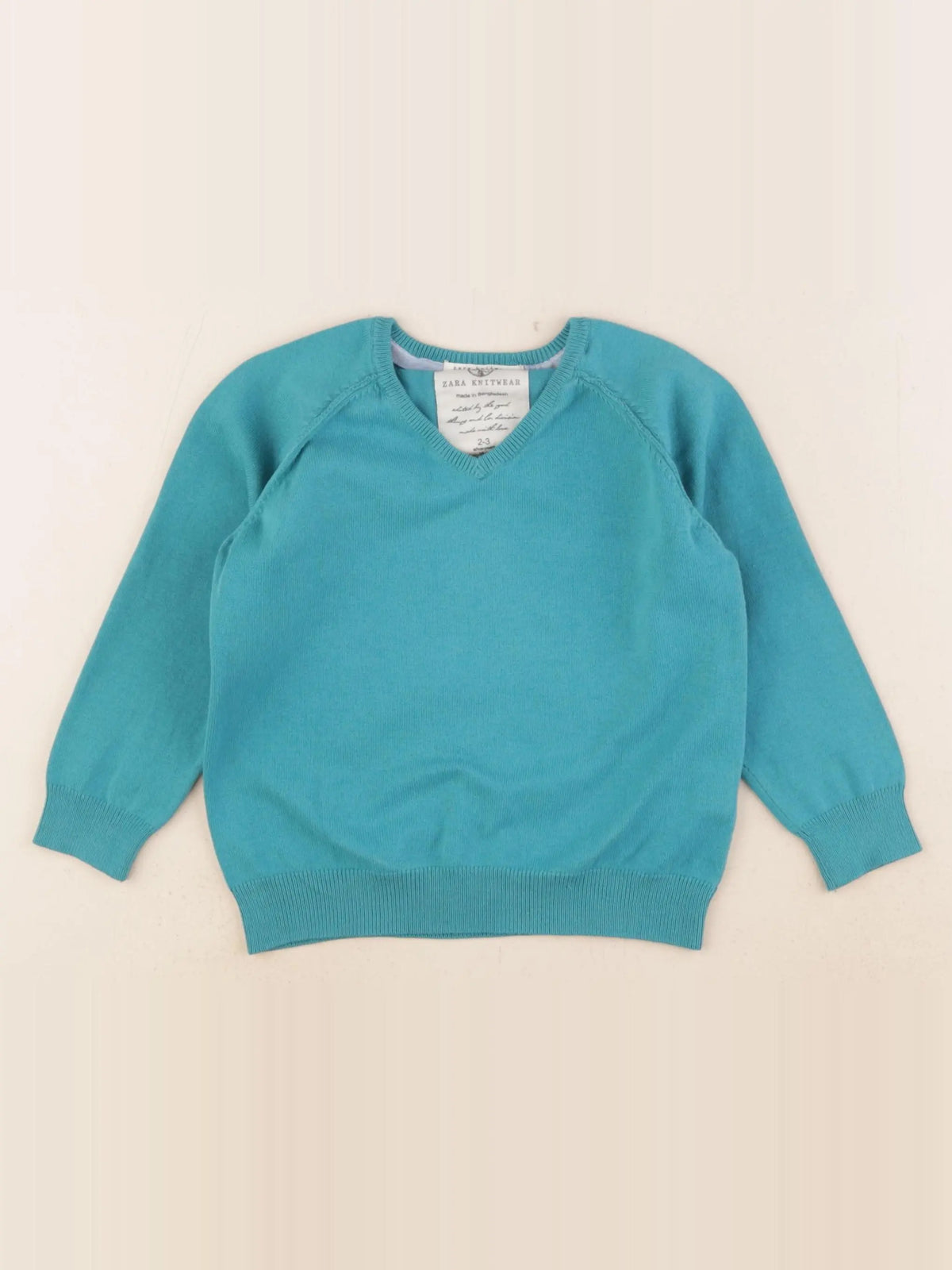 Zara - pull vert - 2/3 ans
