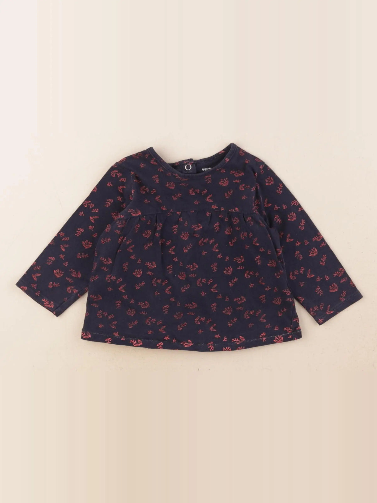 Vertbaudet - tee-shirt bleu - 9 mois