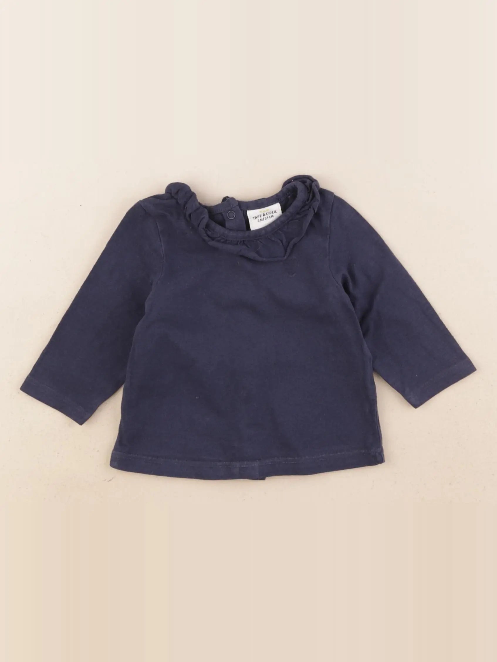 Tape à l'oeil - tee-shirt bleu - 3 mois