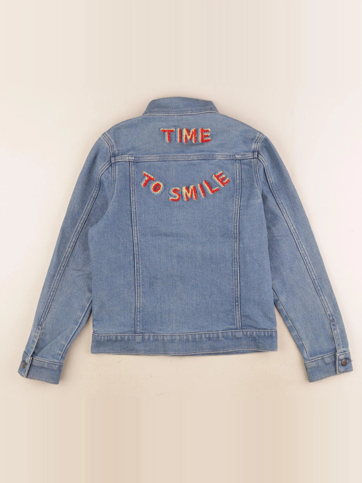 Bonton - veste imprimé au dos bleu - 10 ans
