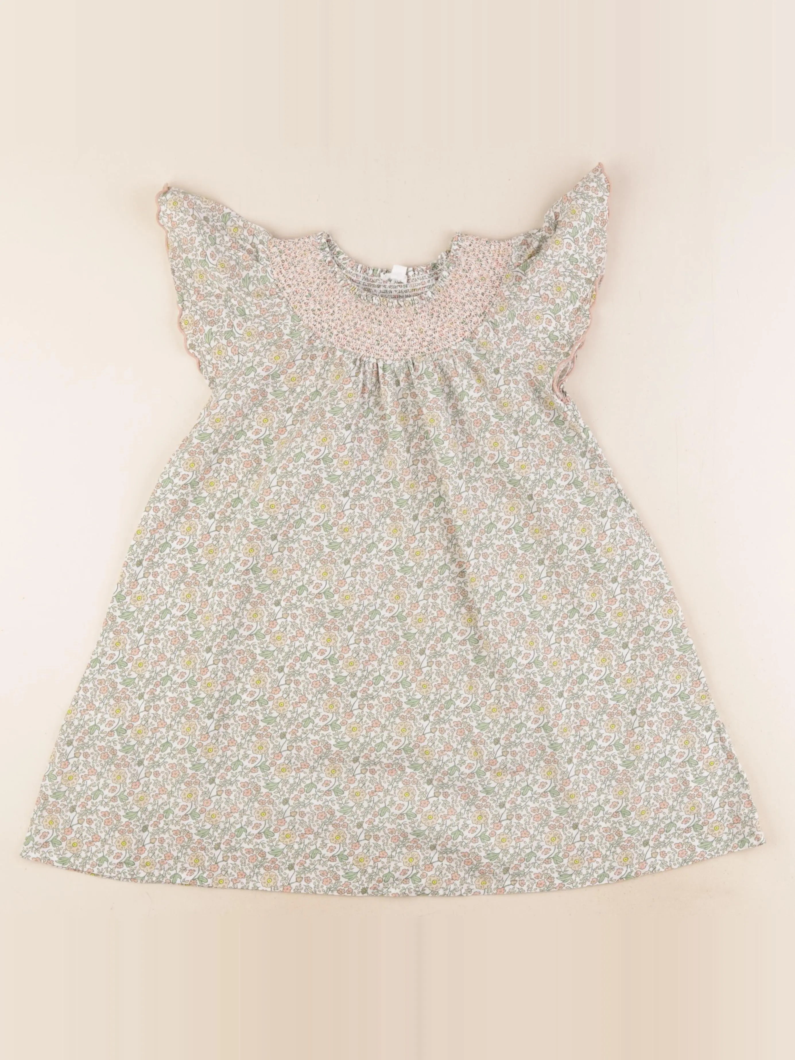 Vertbaudet - robe vert - 6 ans
