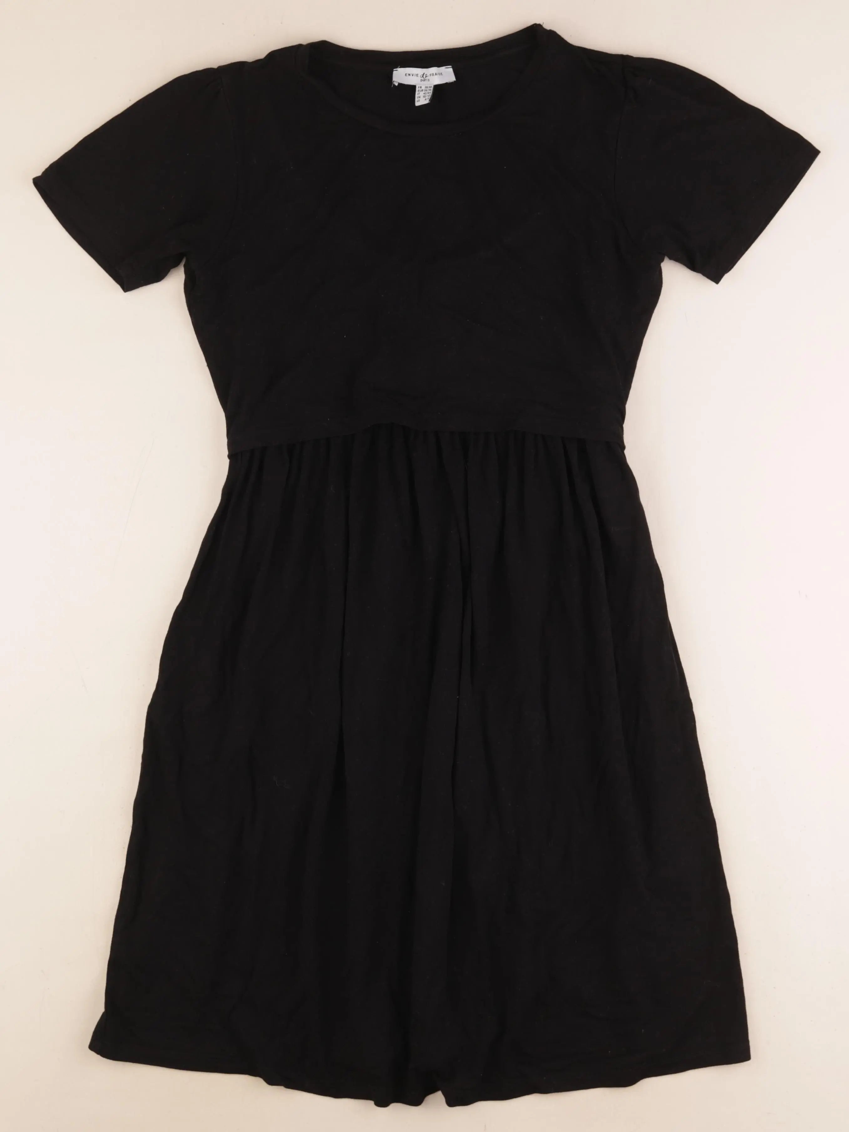 Envie de fraise - robe grossesse, allaitement noir - 38 à 40