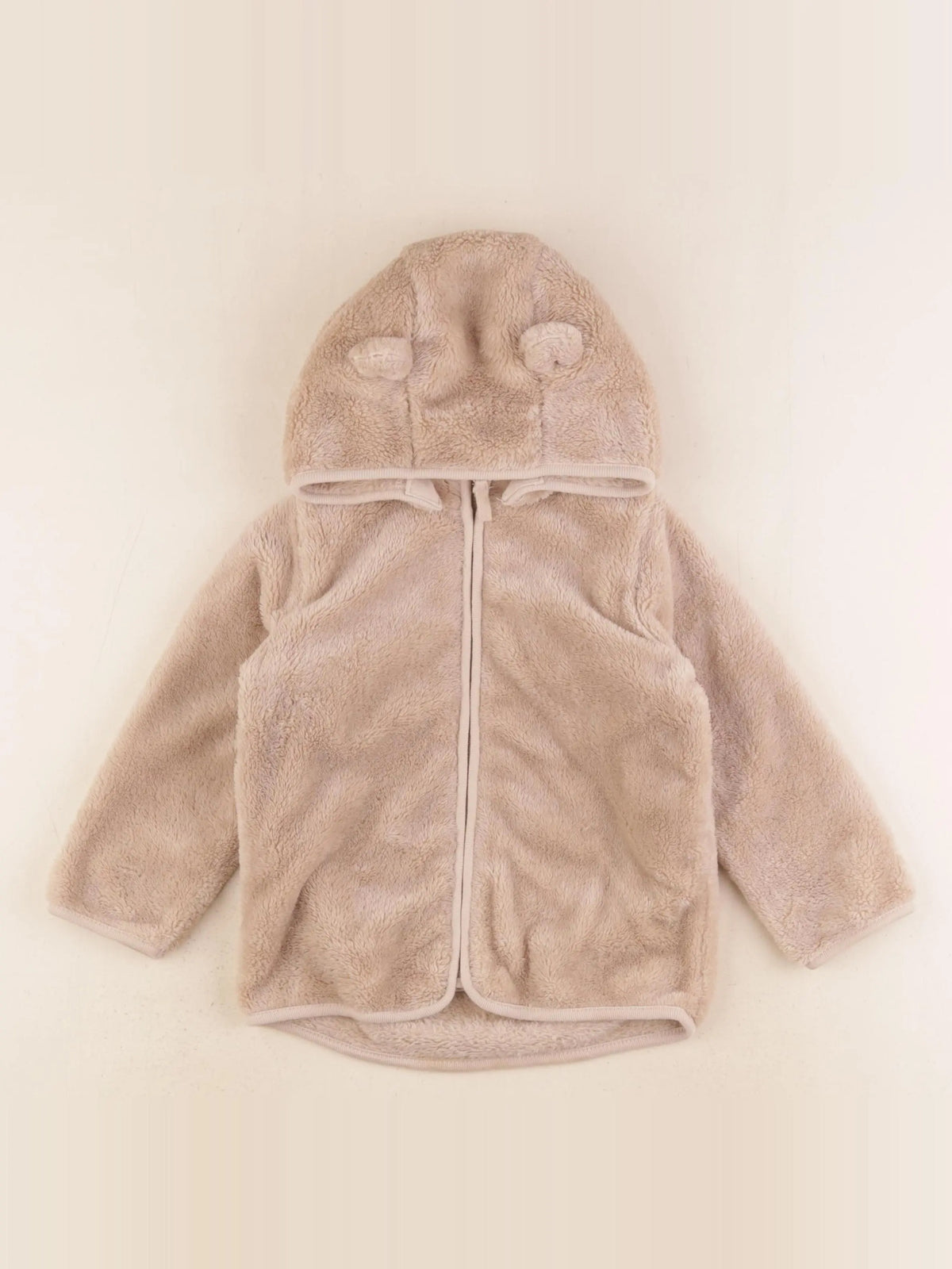 H&M - veste doublé marron - 18/24 mois
