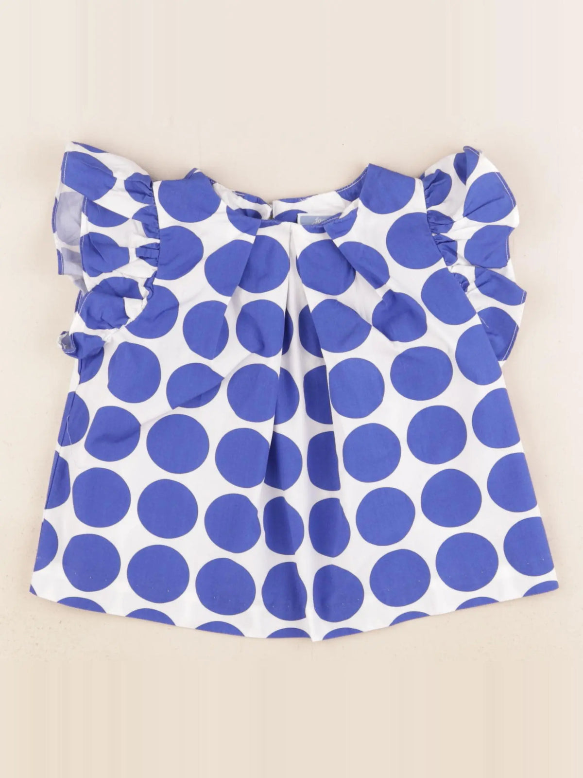 Jacadi - blouse blanc, bleu - 4 ans