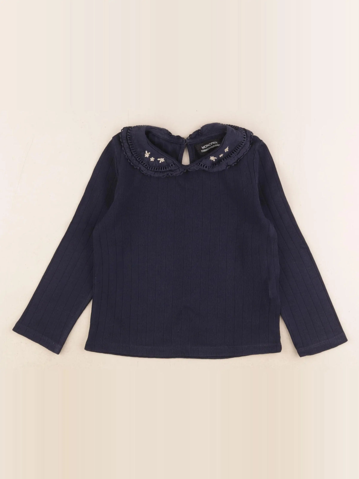 Monoprix - tee-shirt bleu - 4 ans
