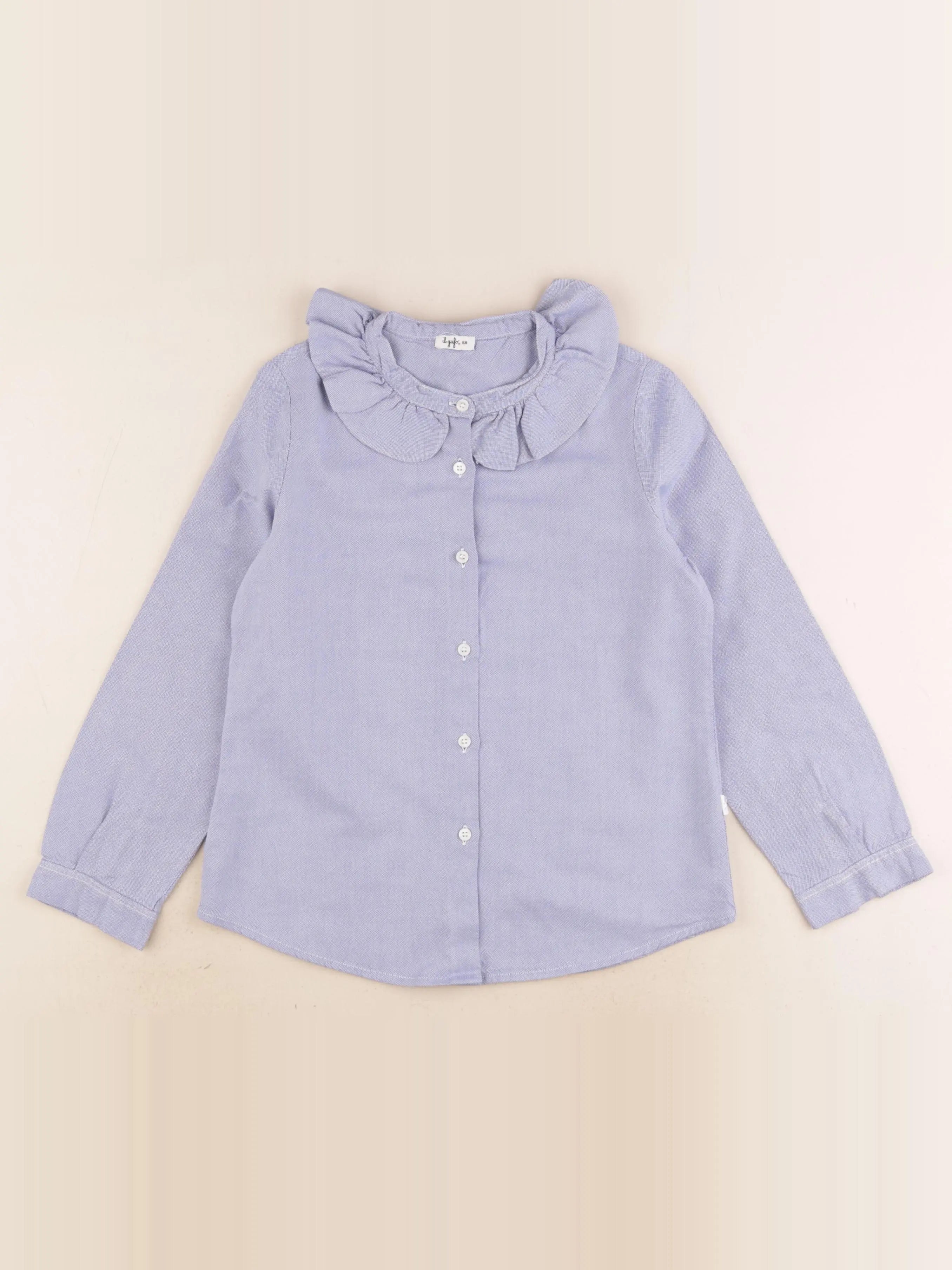 Il Gufo - blouse bleu - 8 ans
