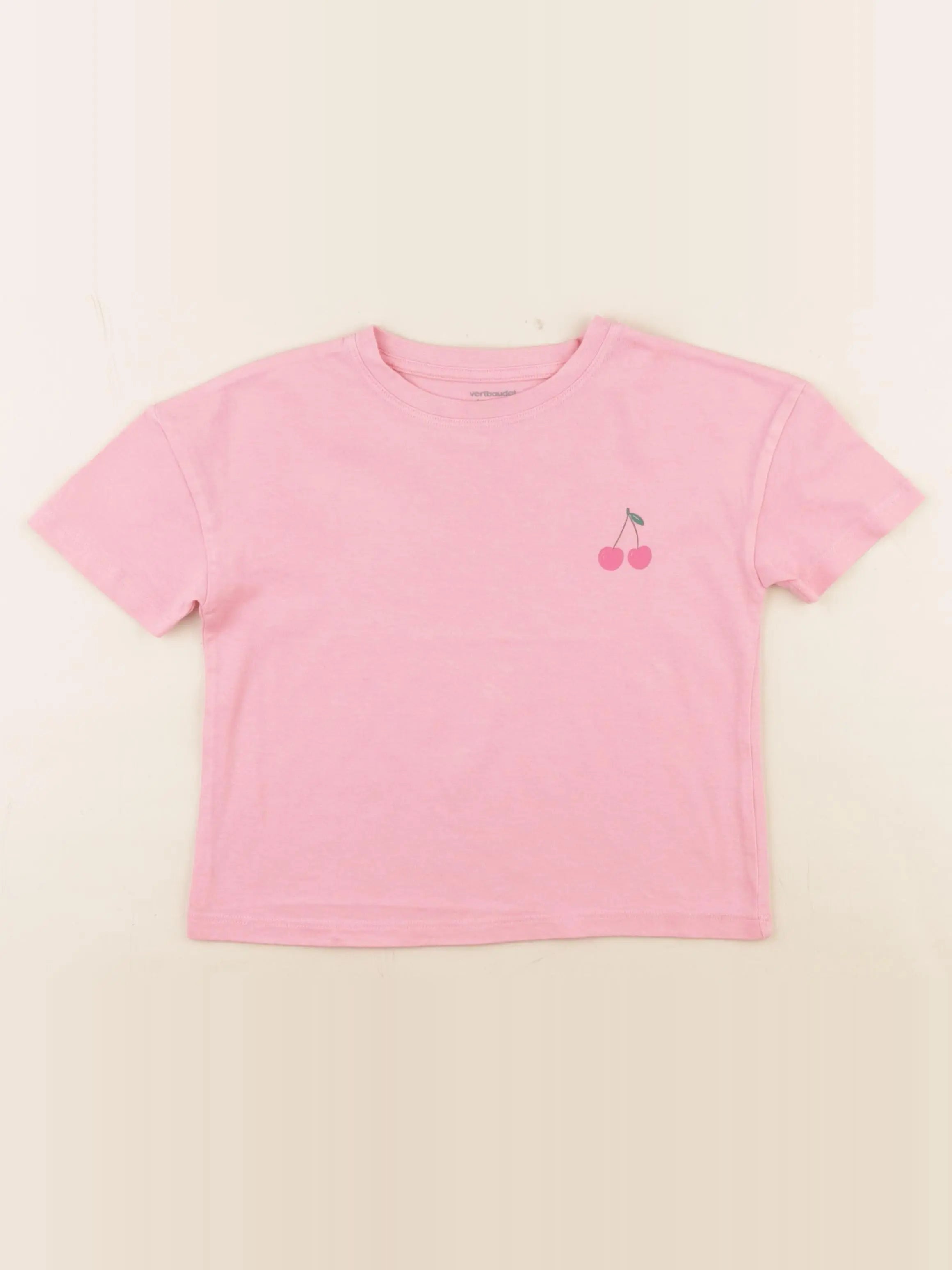 Vertbaudet - tee-shirt rose - 4 ans