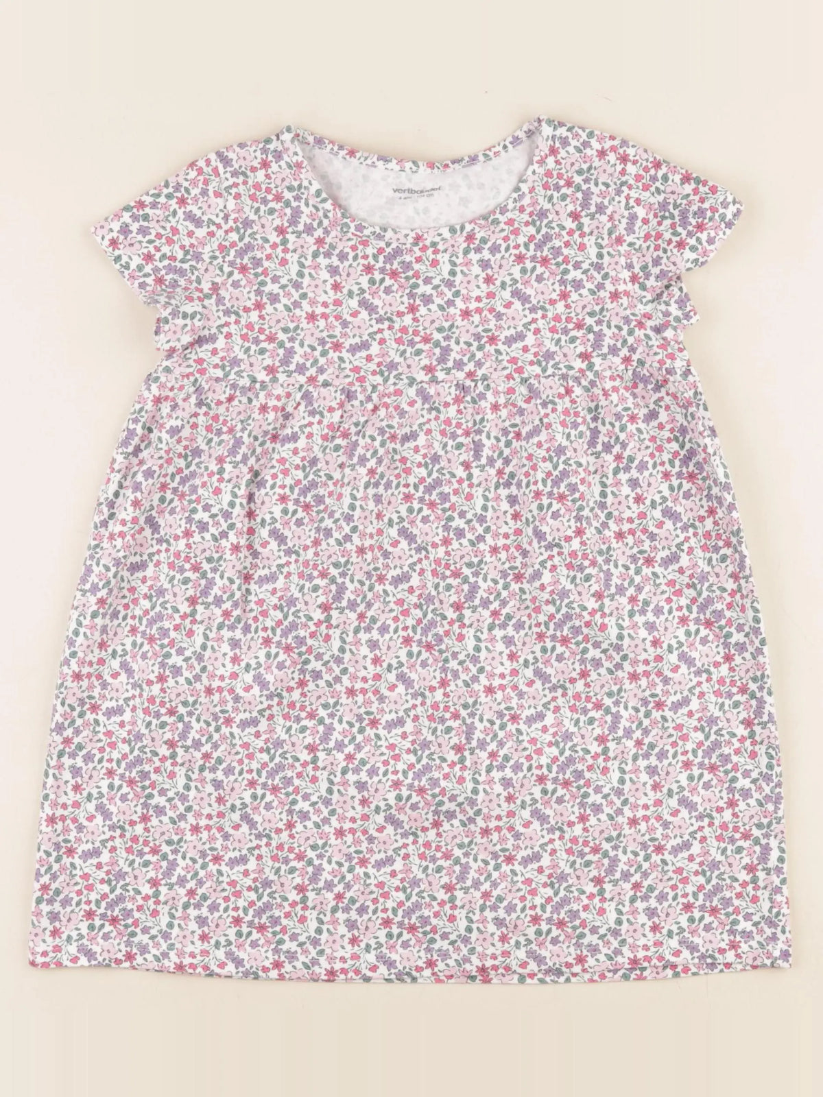 Vertbaudet - robe multicolore - 4 ans