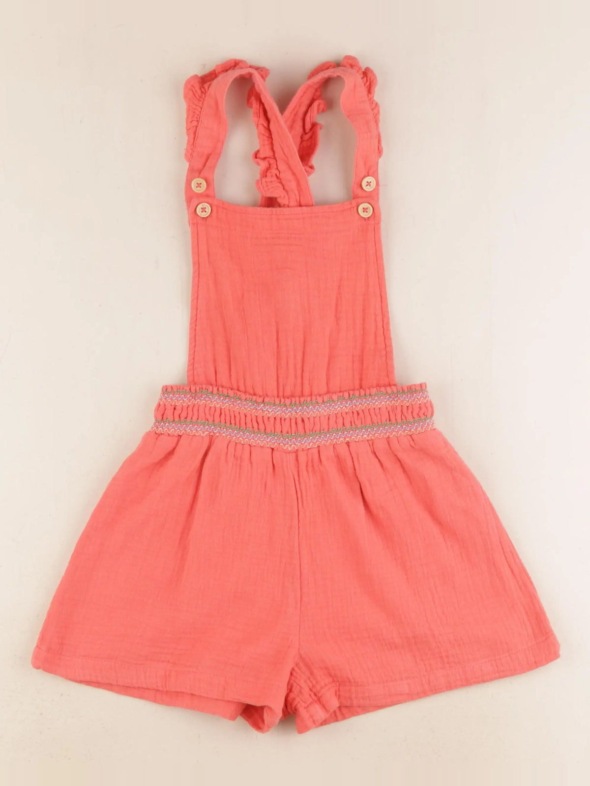 Monoprix - combinaison orange - 6 ans