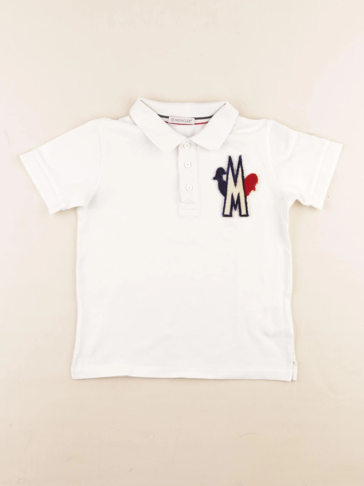 Moncler - polo blanc - 8 ans