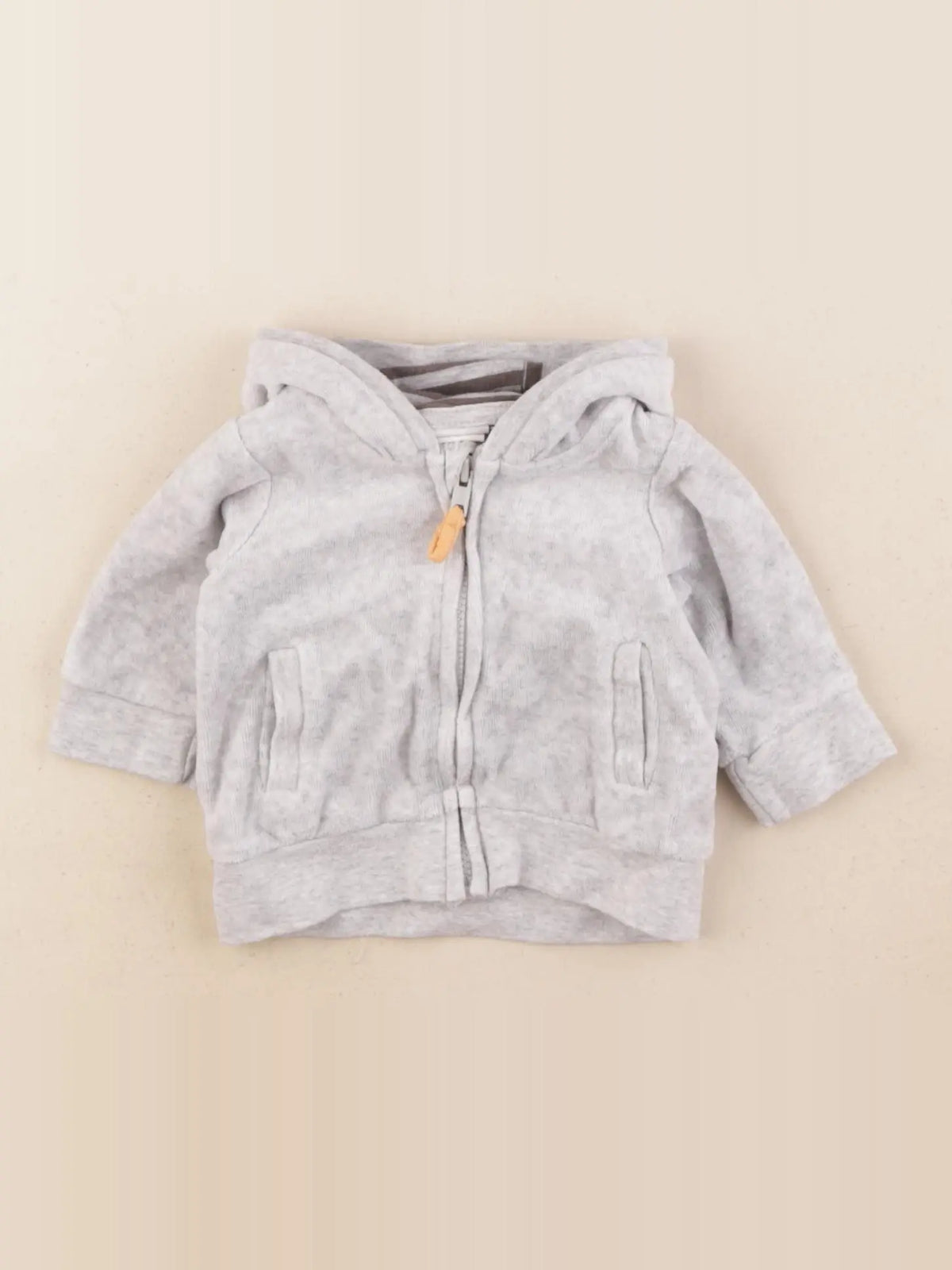 H&M - sweat gris - 0/1 mois
