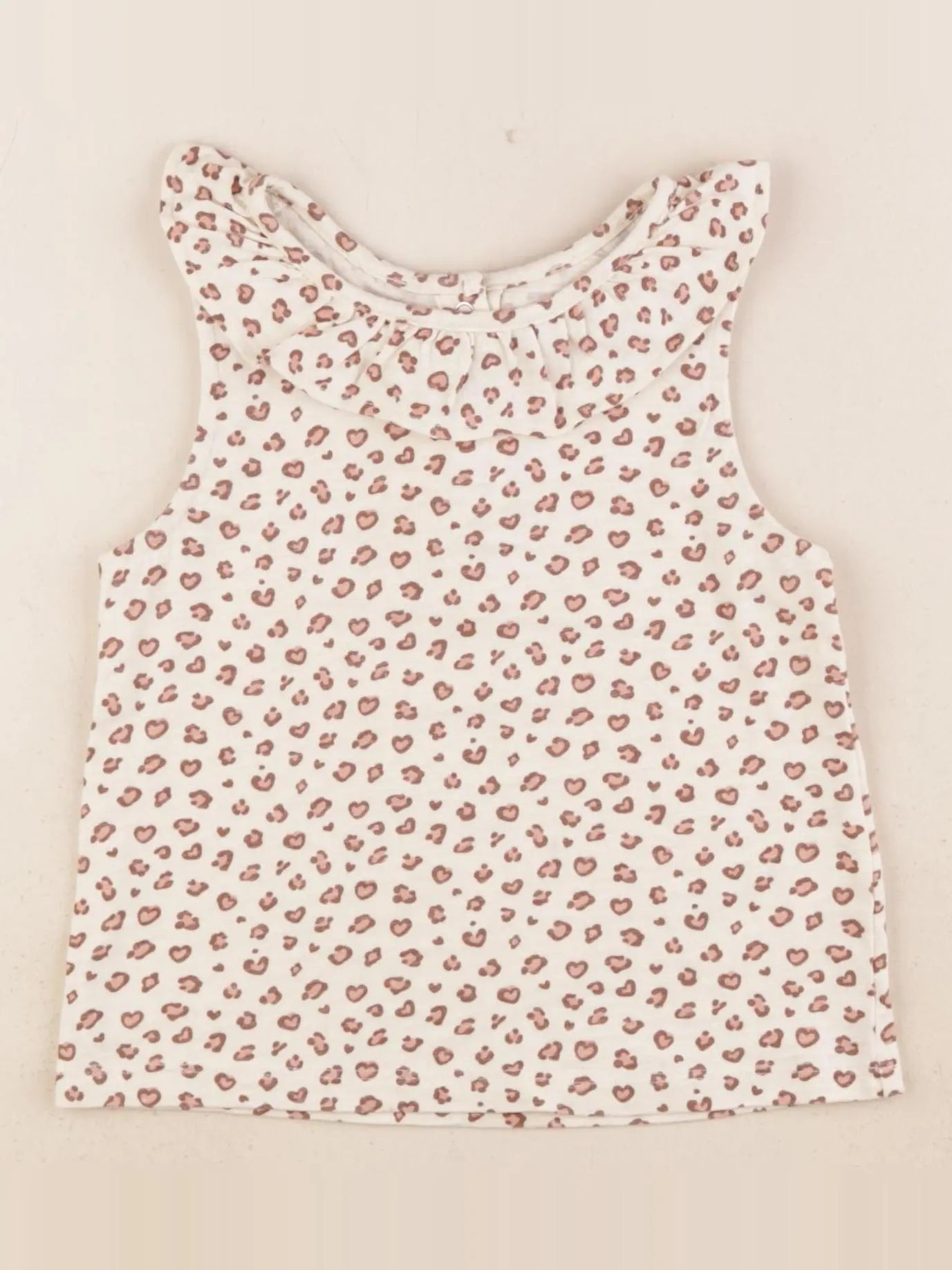 Vertbaudet - débardeur beige - 3 ans