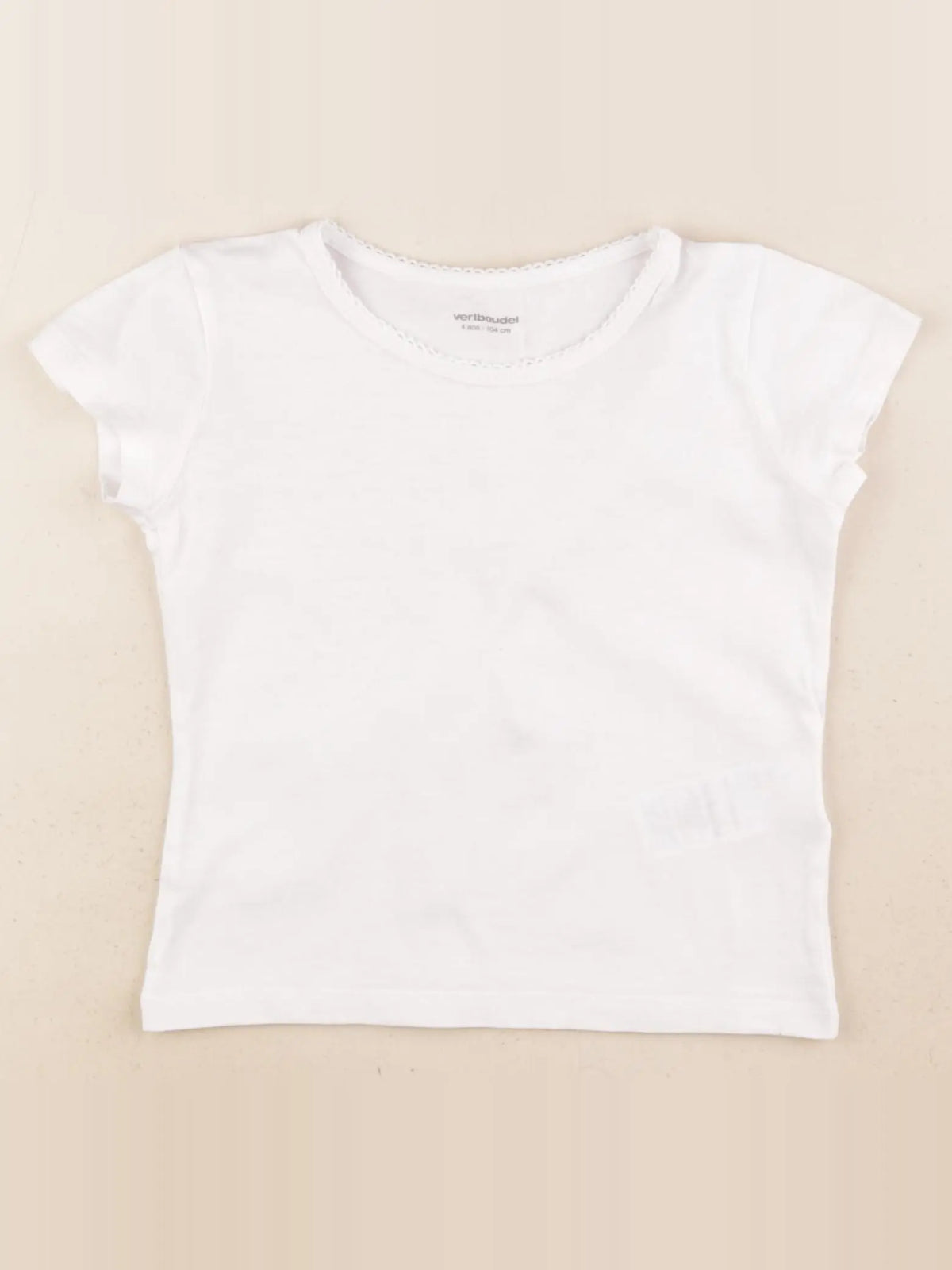 Vertbaudet - maillot de corps blanc - 4 ans