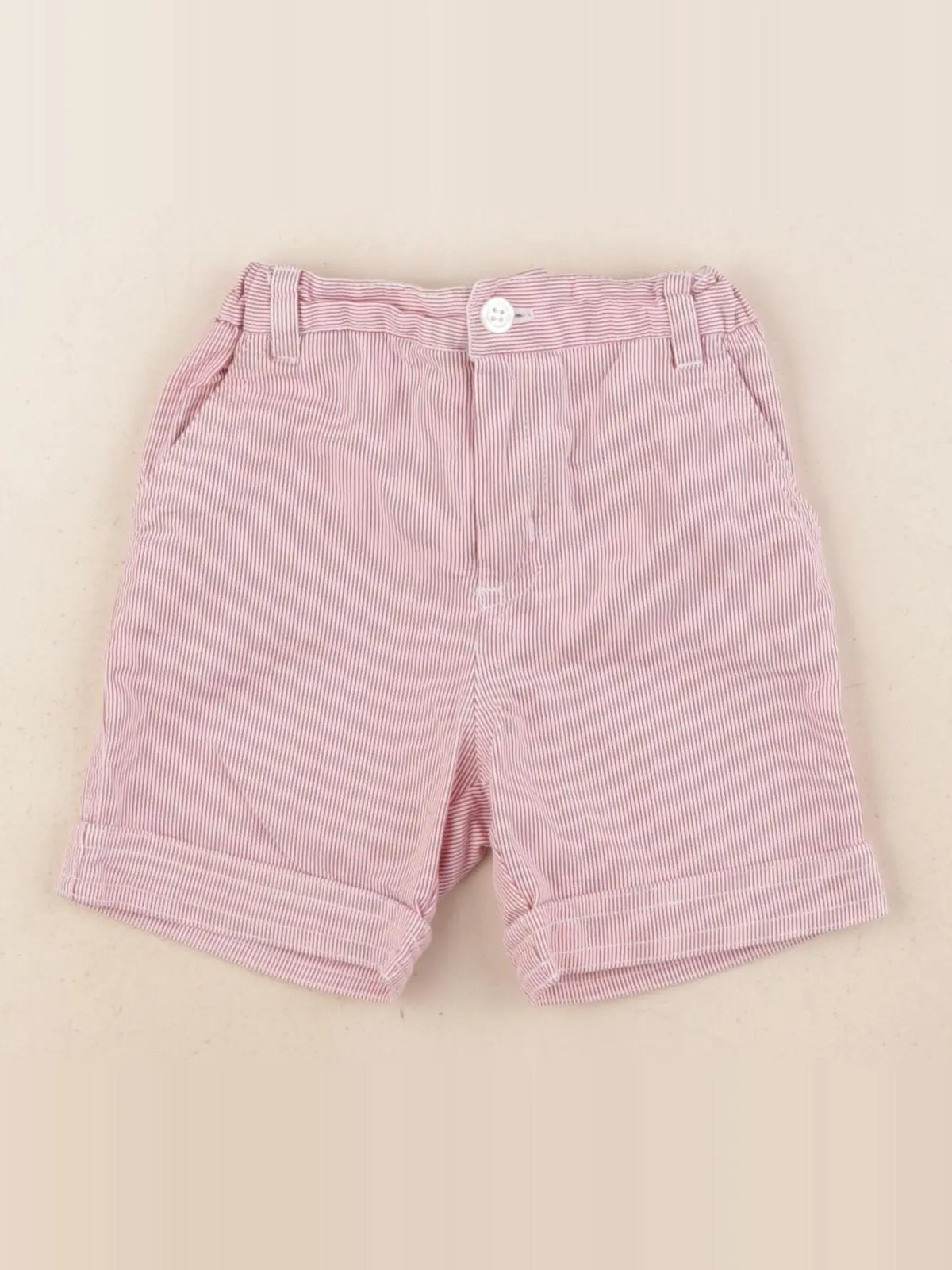 Cyrillus - short blanc, rouge - 12 mois