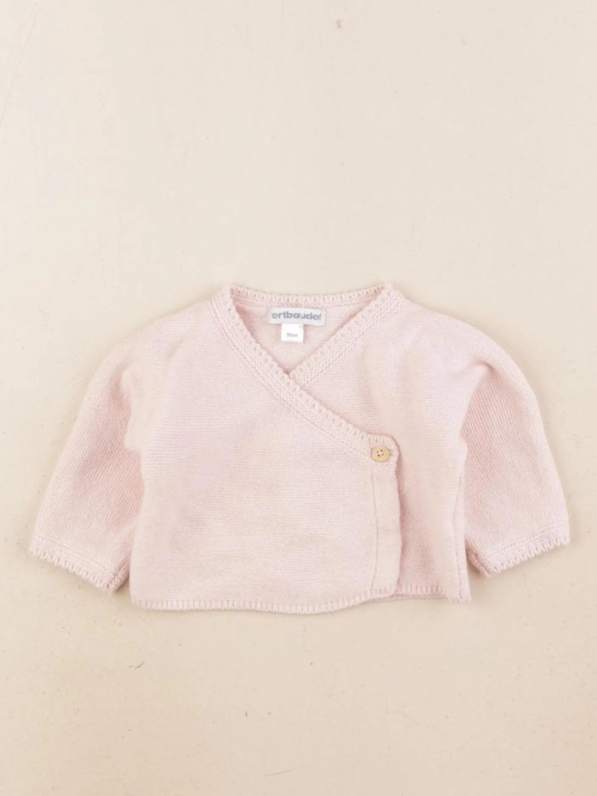Vertbaudet - gilet rose - 0 mois