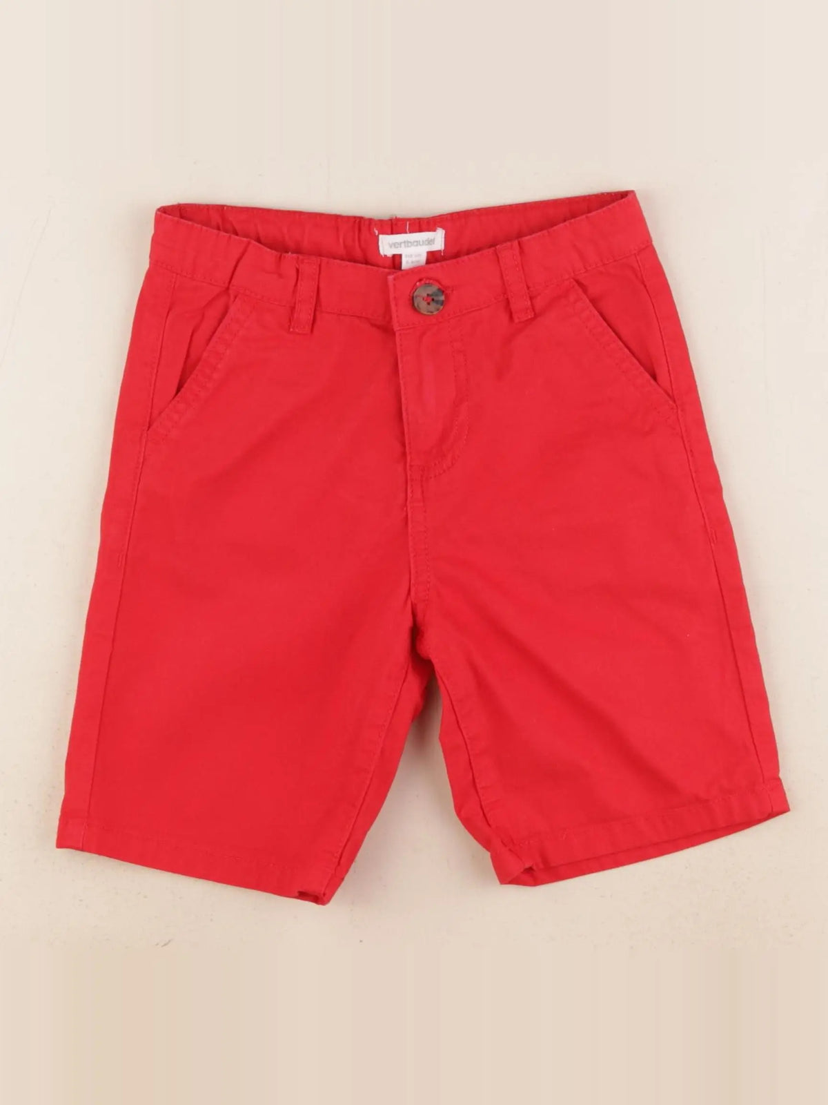 Vertbaudet - short rouge - 5 ans