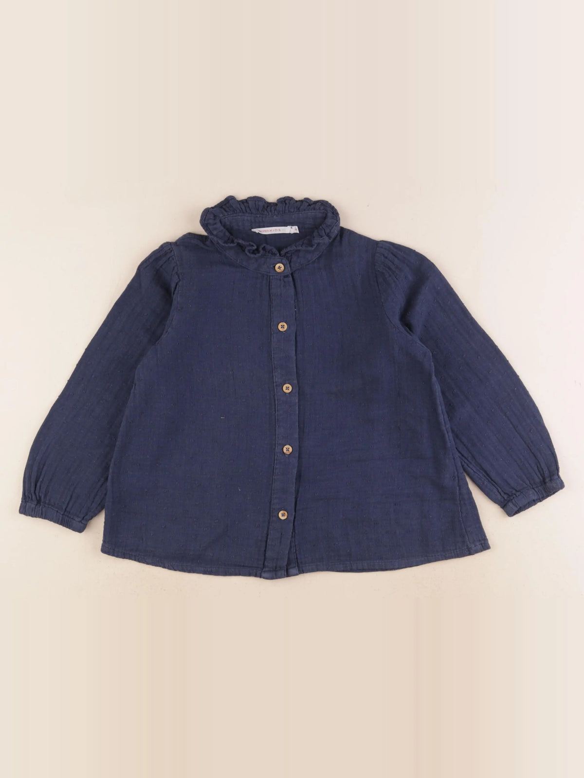 Monoprix - blouse bleu - 4 ans