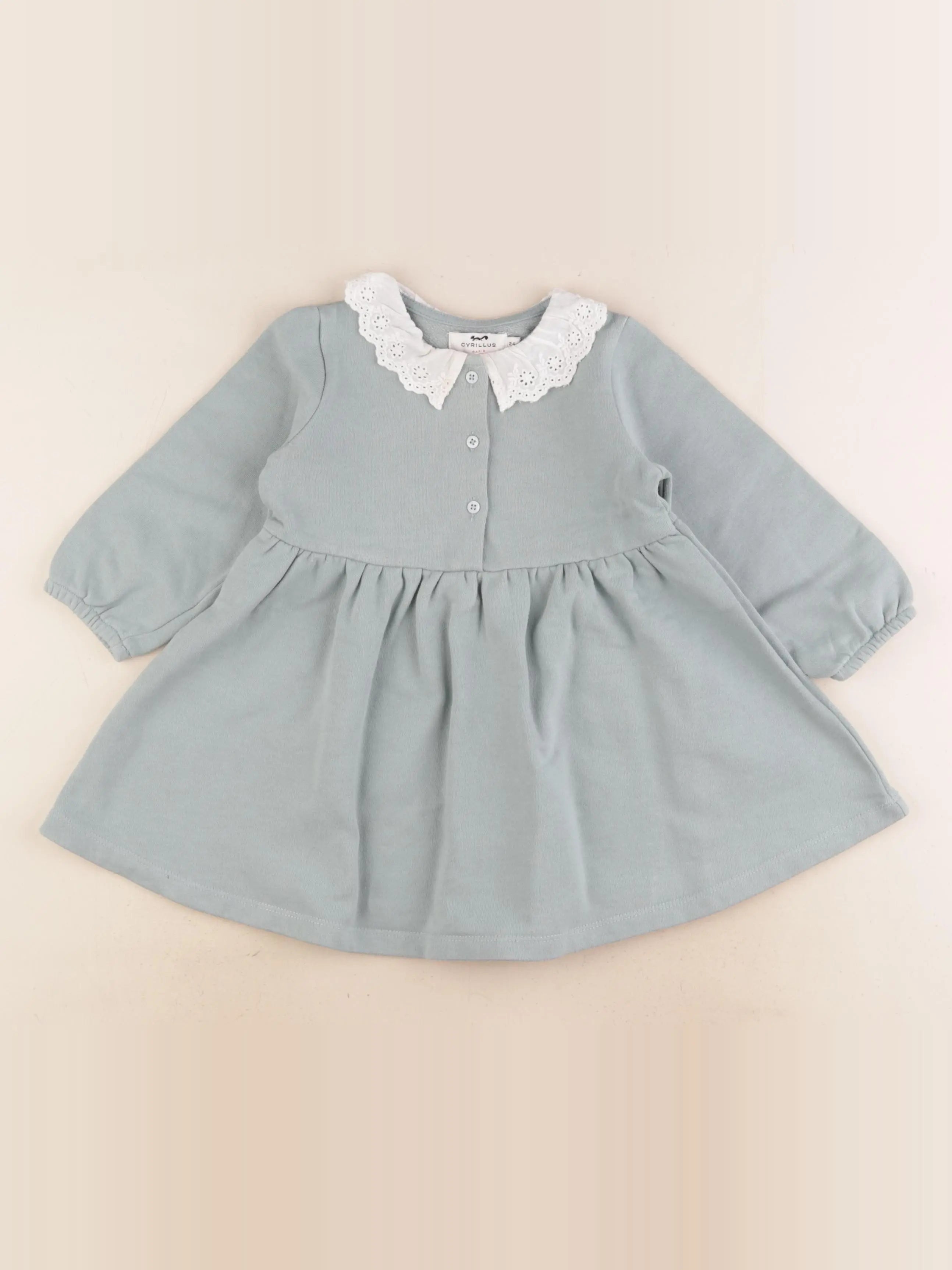 Cyrillus - robe vert - 24 mois