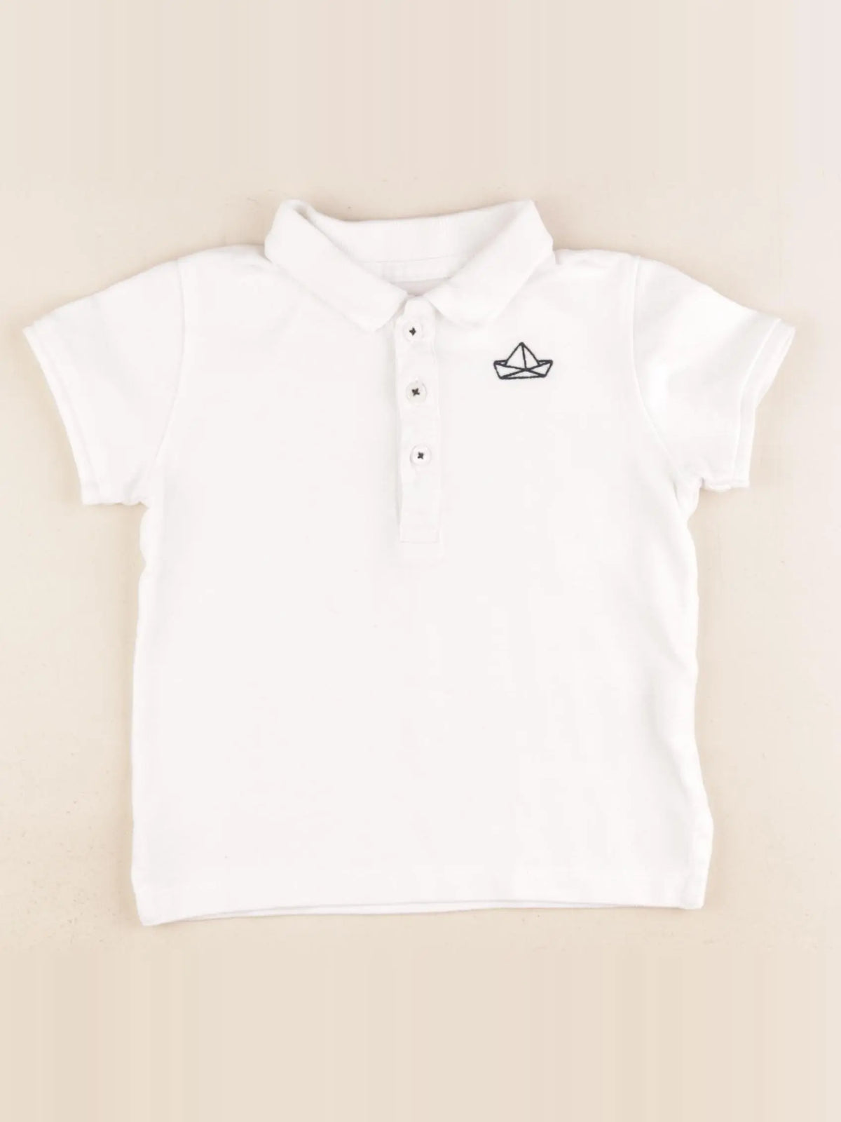 Boutchou - polo blanc - 36 mois
