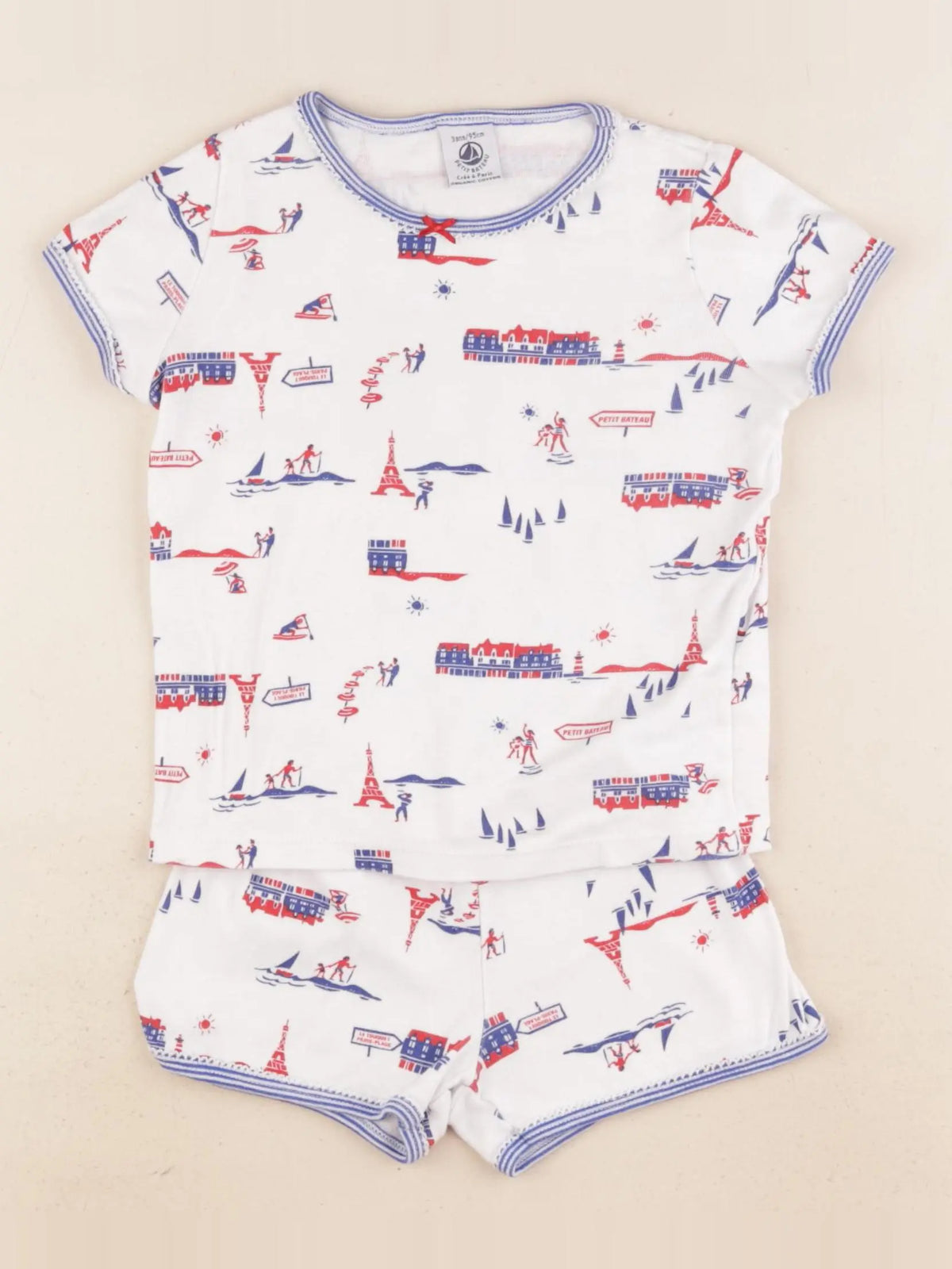 Petit Bateau - pyjama coton multicolore - 3 ans