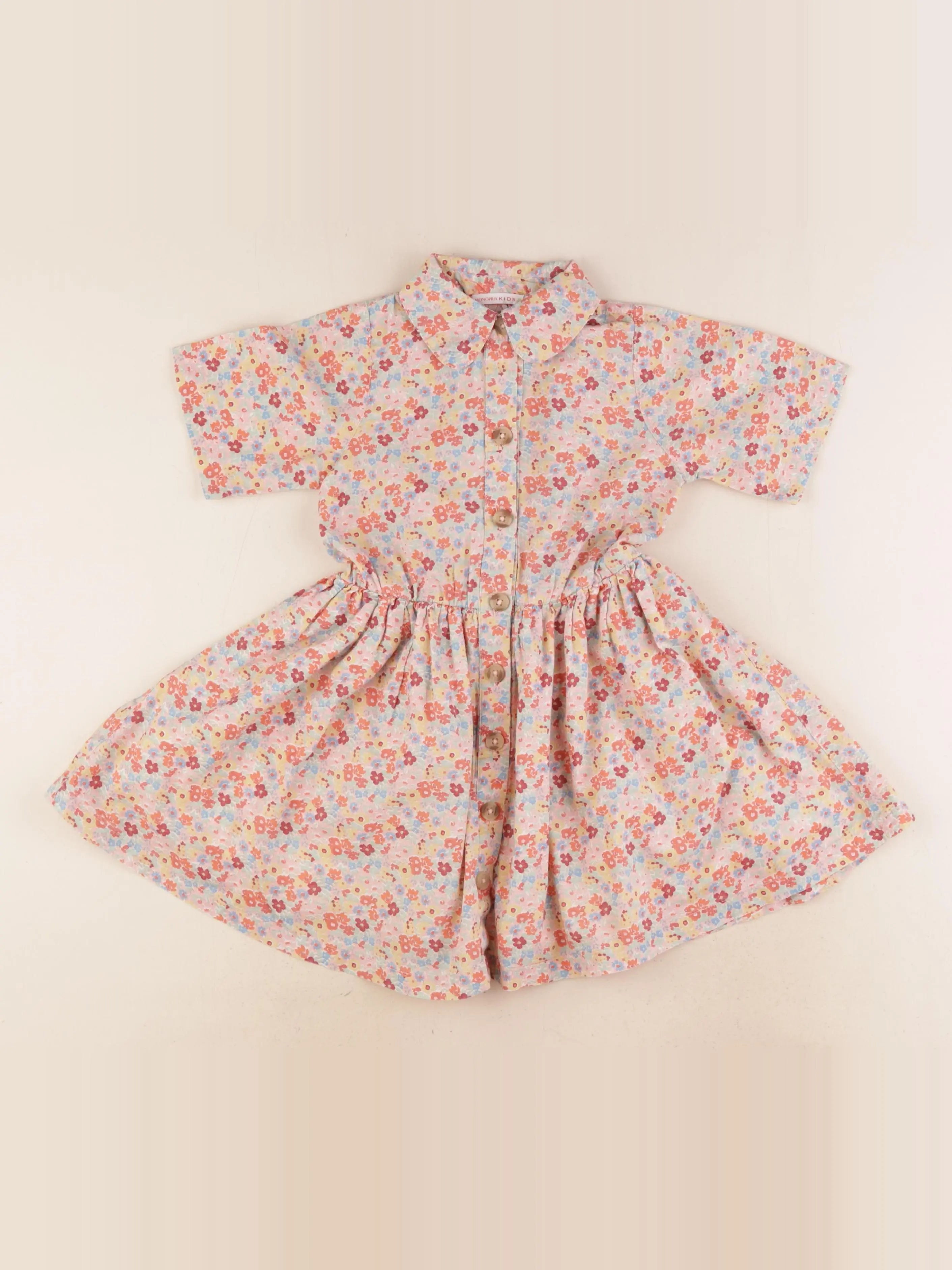 Monoprix - robe multicolore - 4 ans