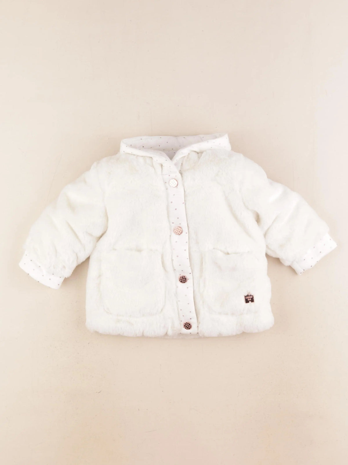 Carrément Beau - veste blanc - 6 mois