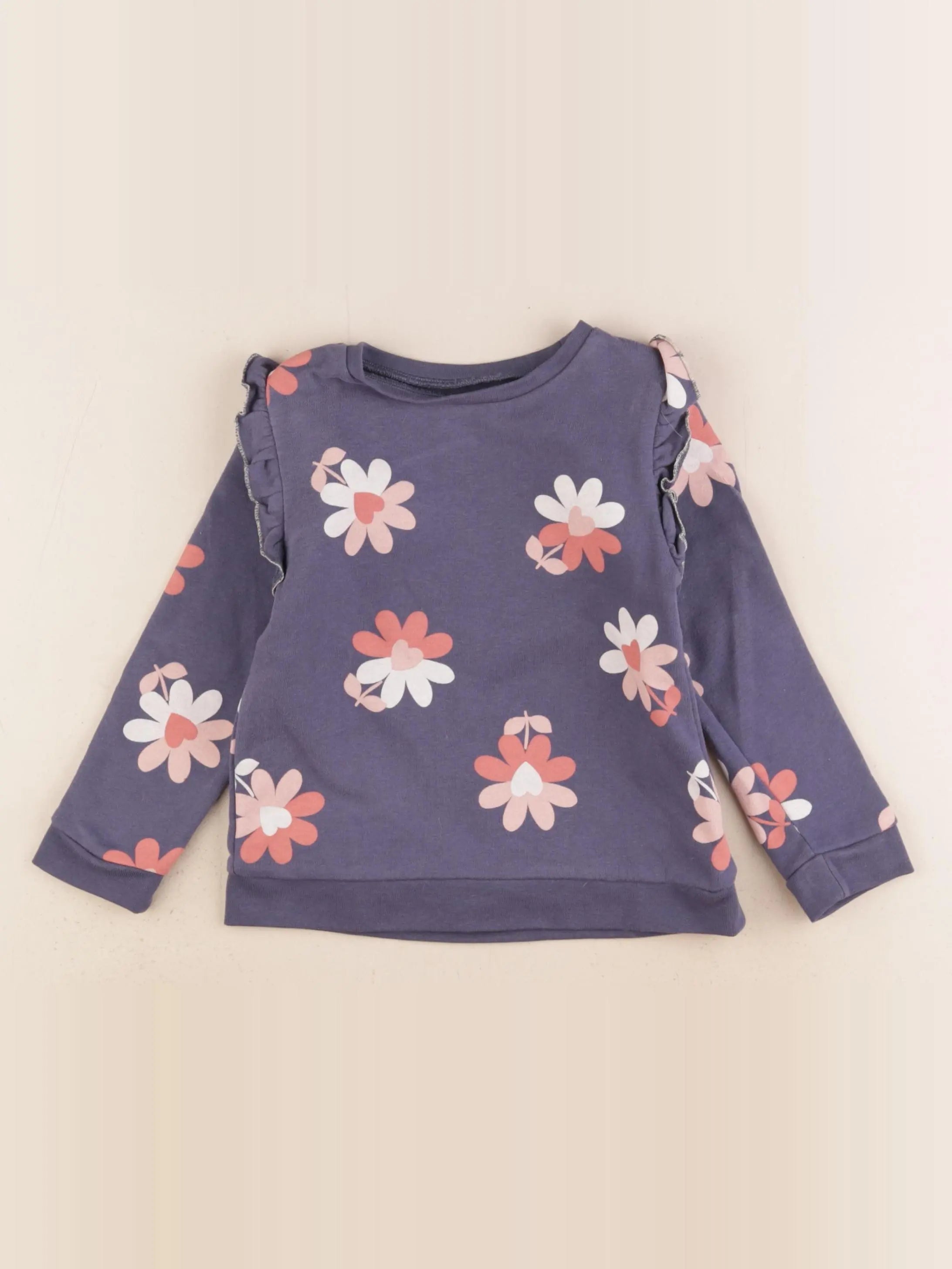 Vertbaudet - sweat multicolore - 3 ans