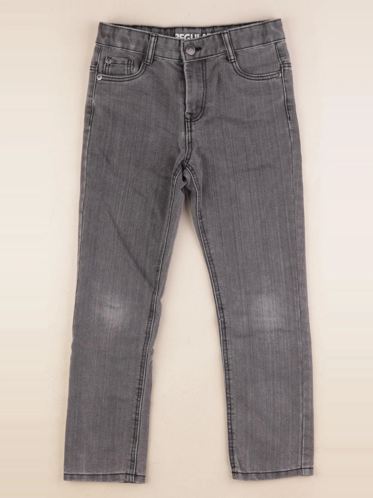 Vertbaudet - jean gris - 8 ans