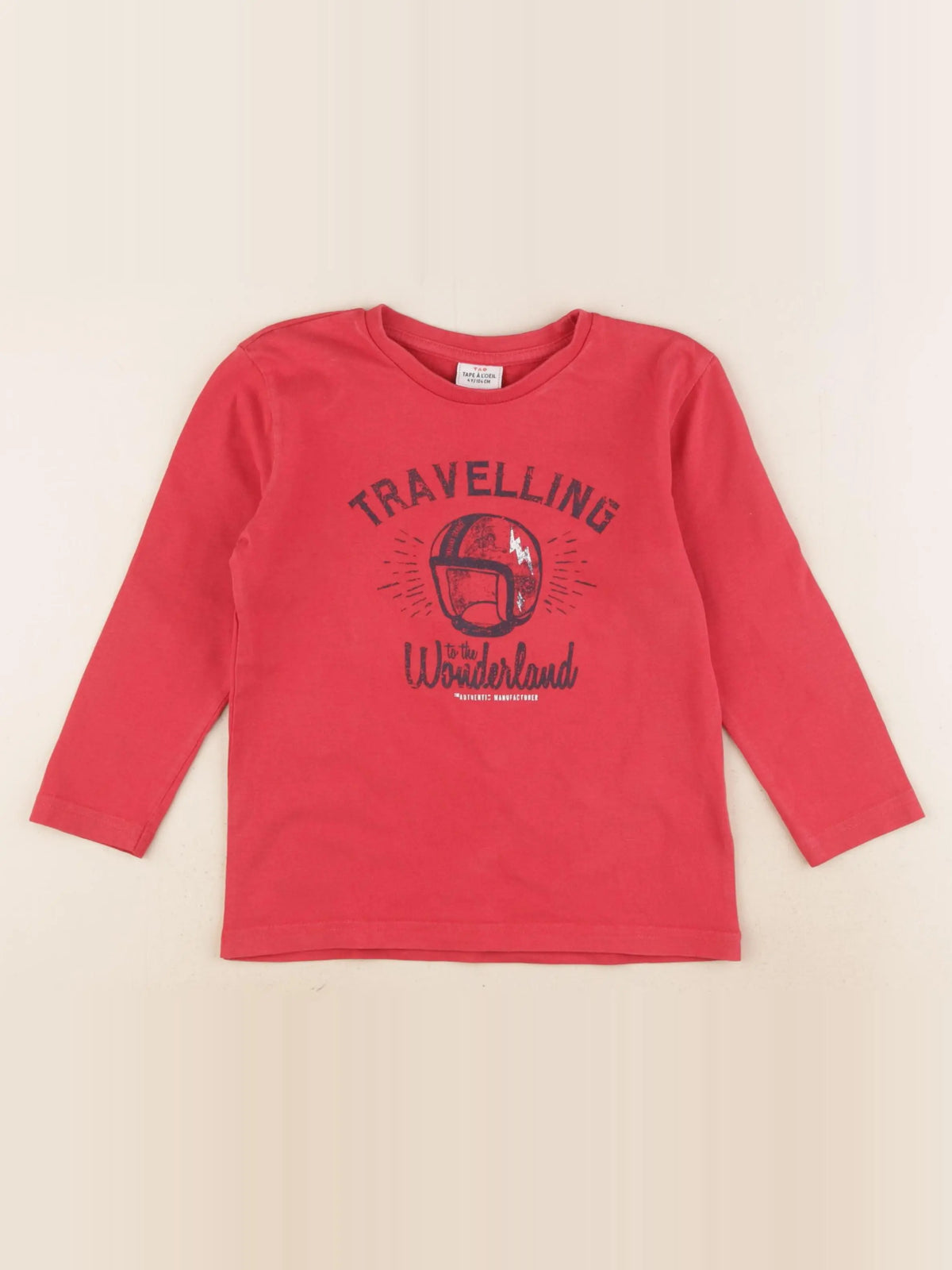 Tape à l'oeil - tee-shirt rouge - 4 ans