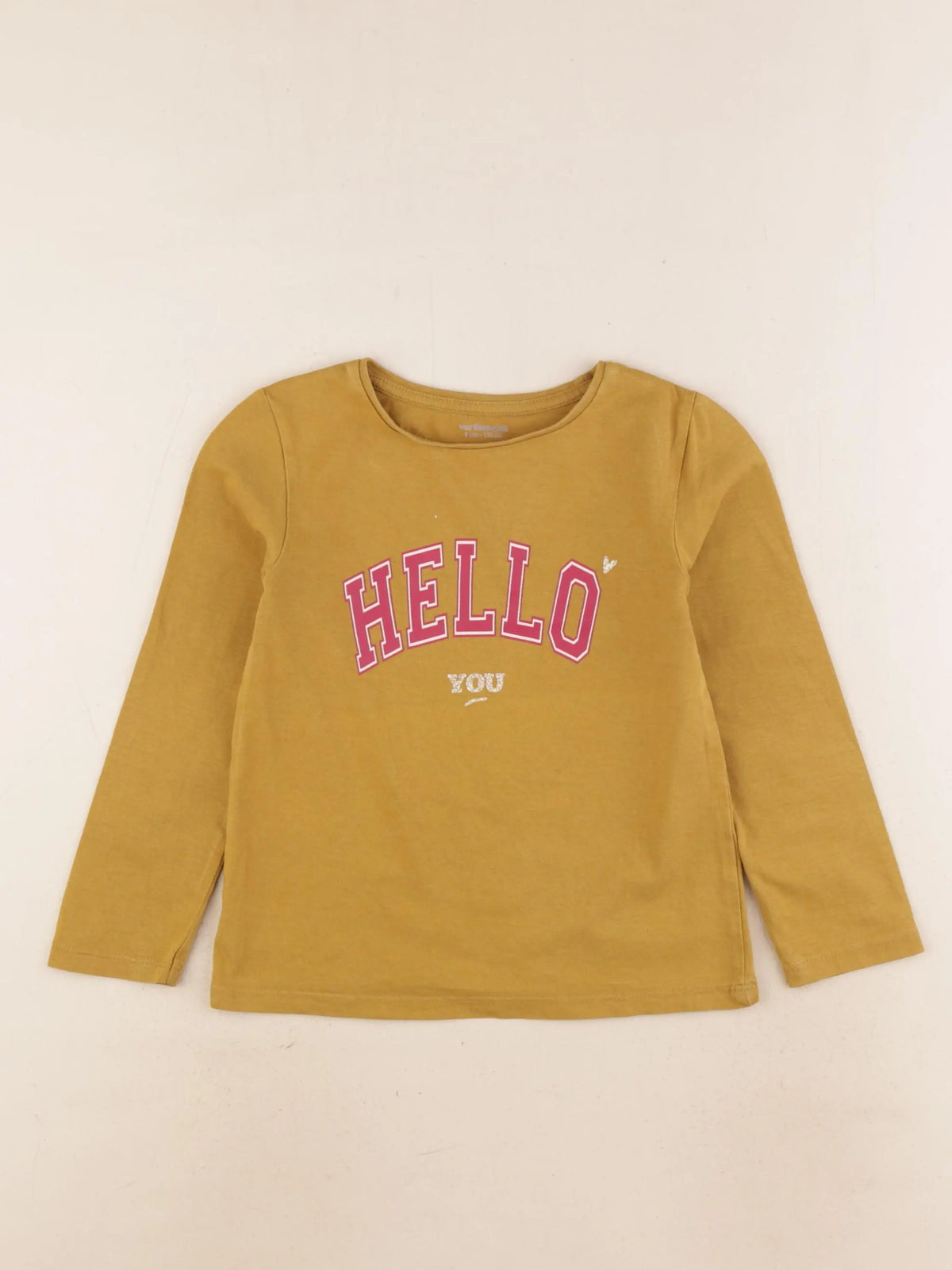 Vertbaudet - tee-shirt jaune - 5 ans