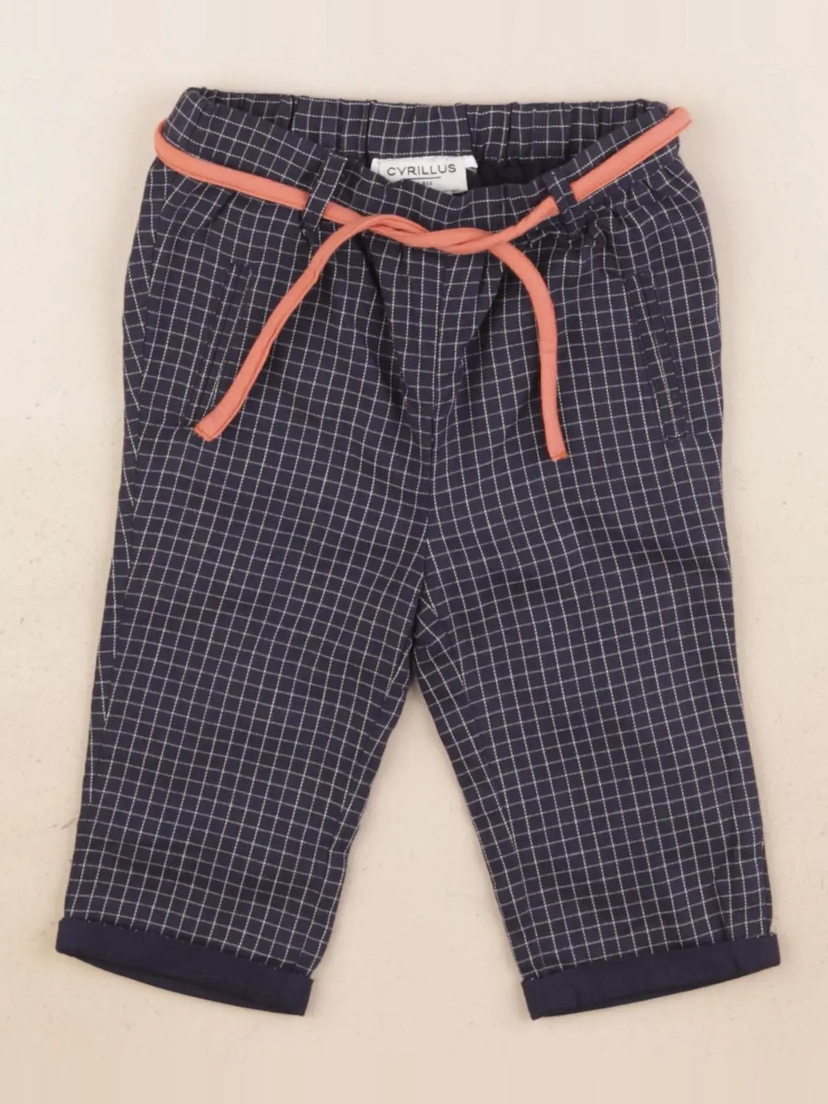 Cyrillus - pantalon bleu - 6 mois