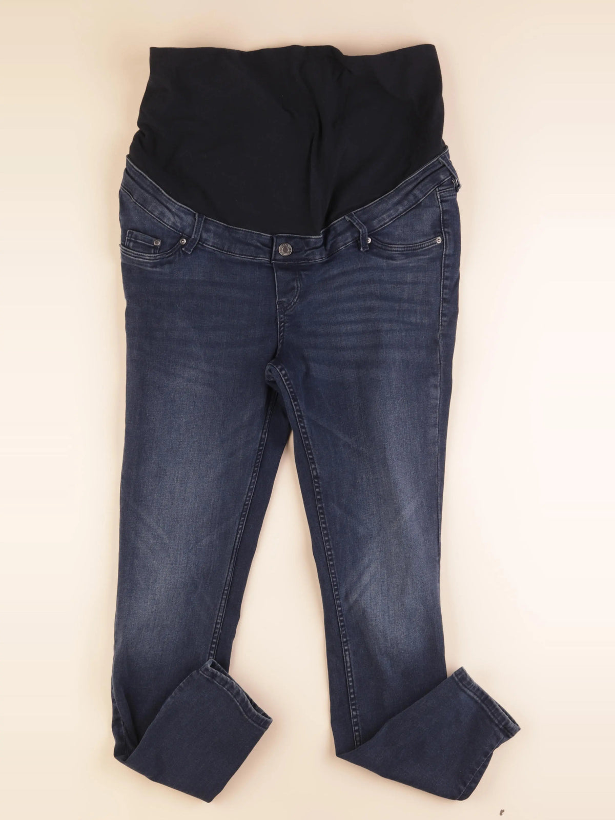 H&M - jean grossesse bleu - m