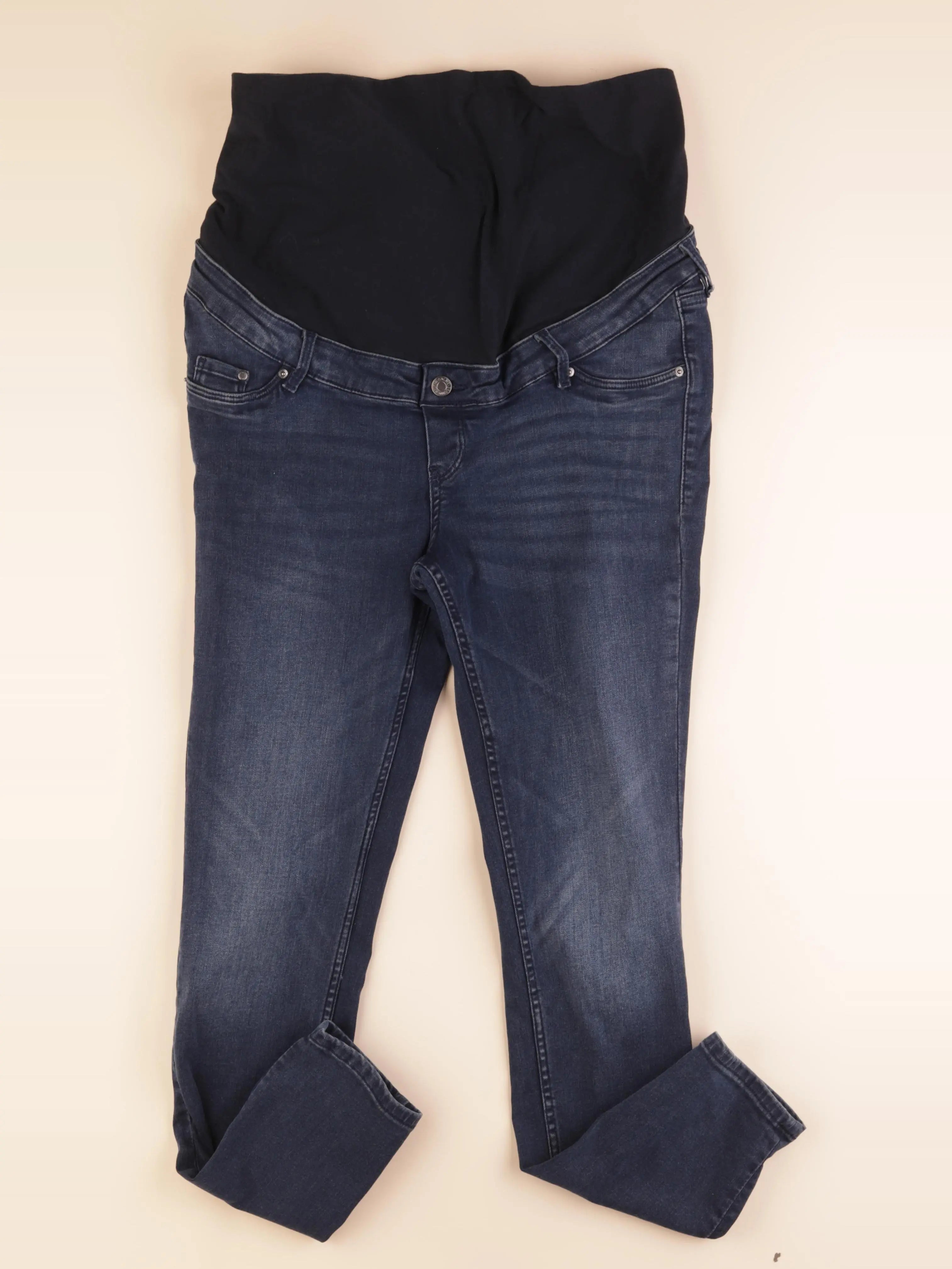H&M - jean grossesse bleu - m