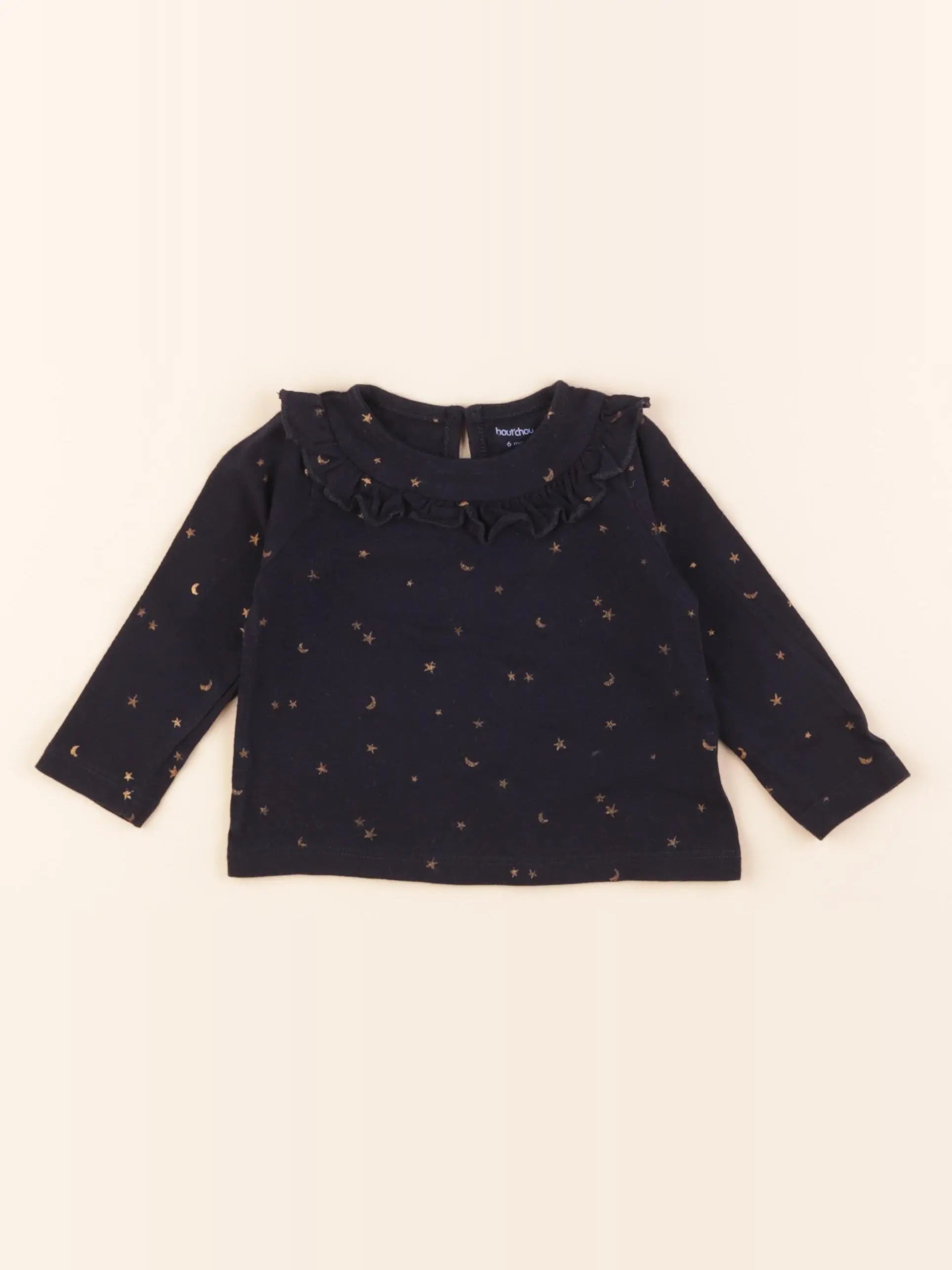 Boutchou - tee-shirt bleu - 6 mois