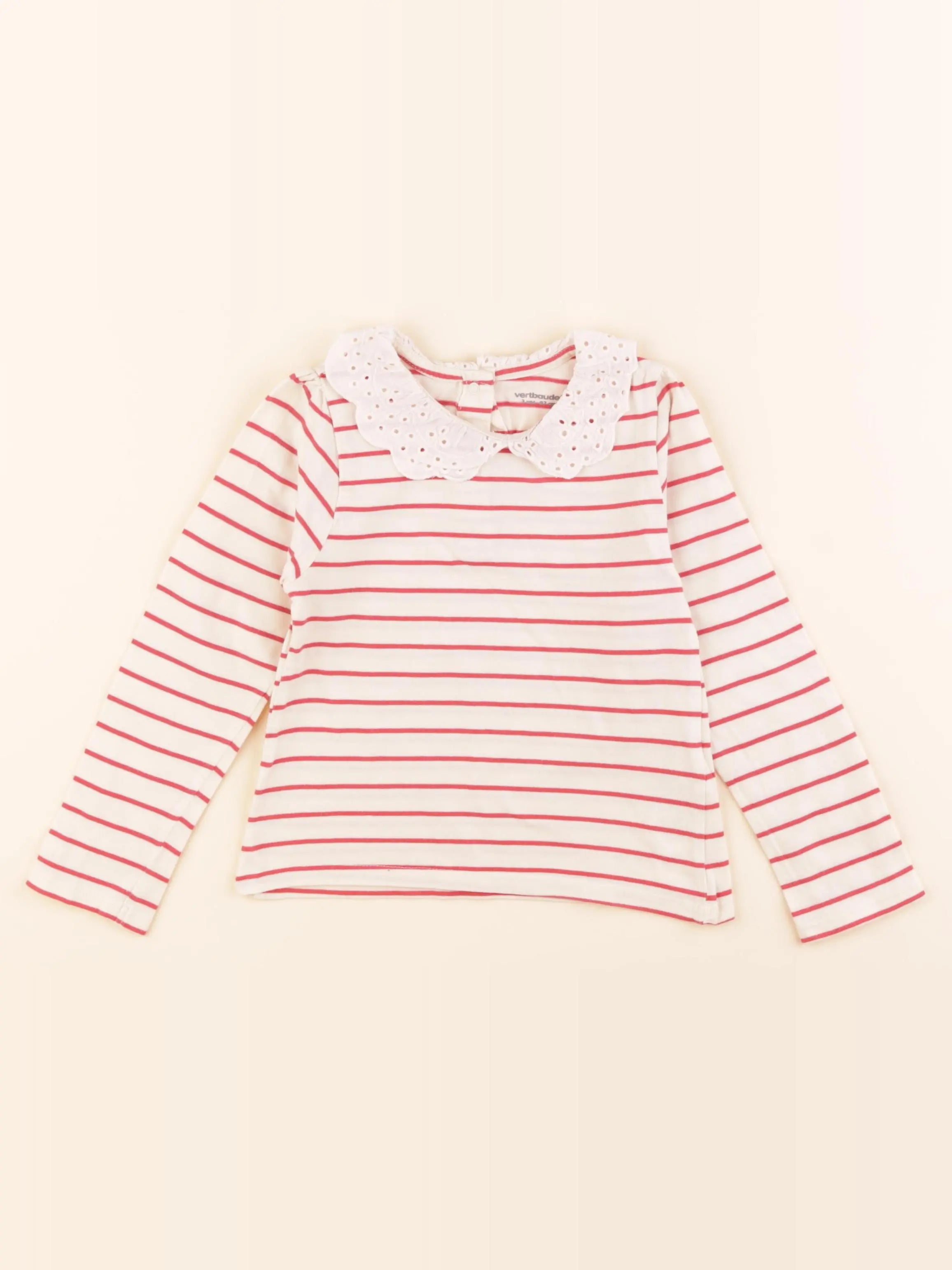 Vertbaudet - tee-shirt rouge - 3 ans