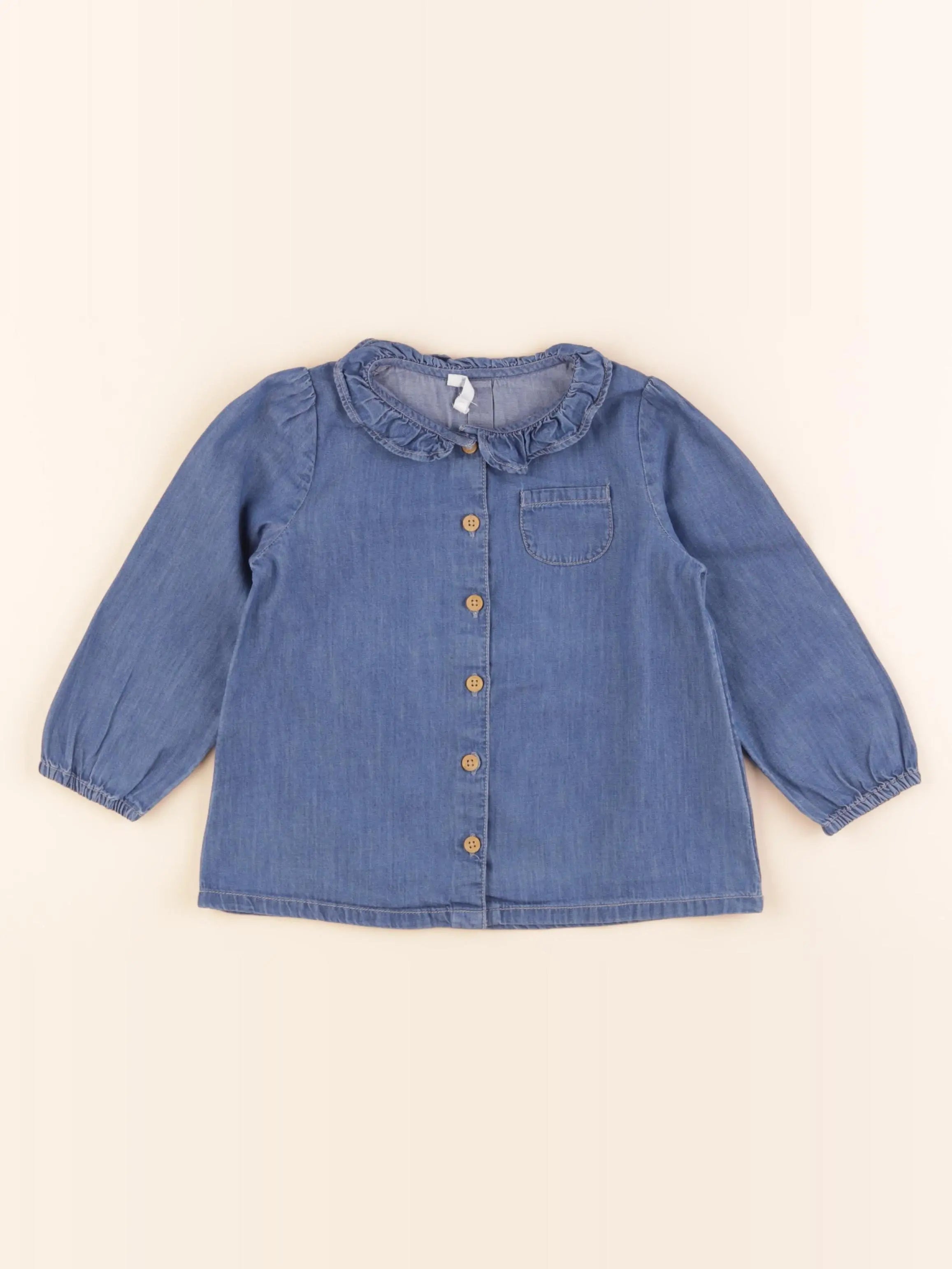 Boutchou - blouse bleu - 24 mois