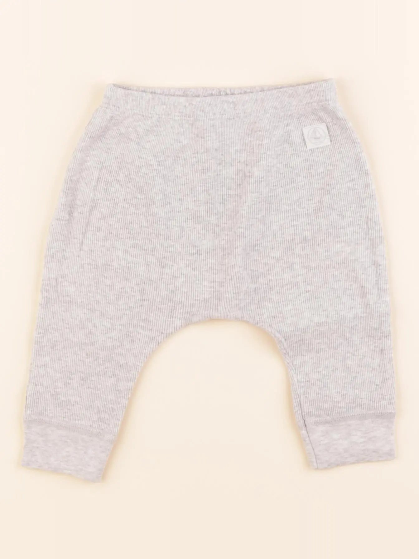 Petit Bateau - sarouel gris - 6 mois